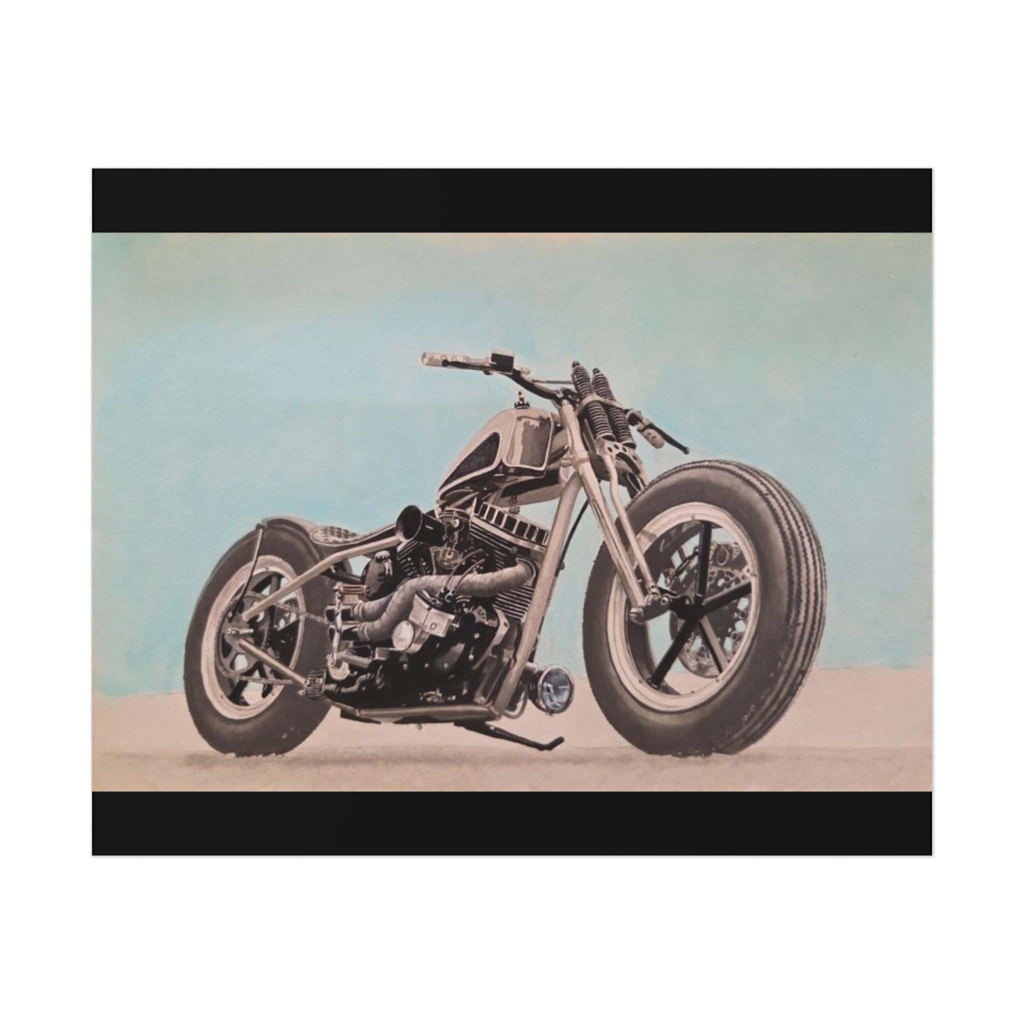 Chopper Soul, Open Sky Motorcycle Art Print