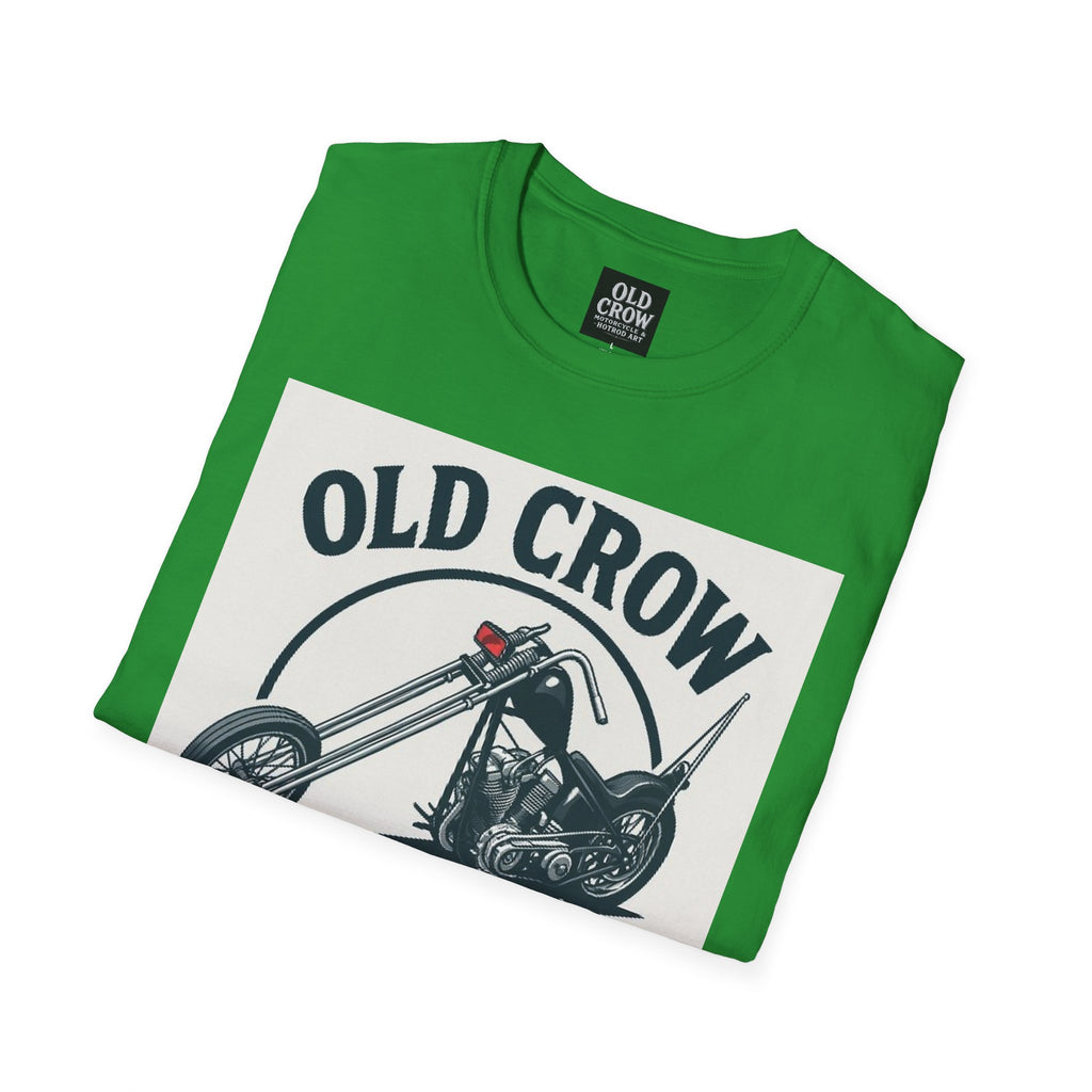 Old Crow Long Fork Chopper Sticker T-Shirt