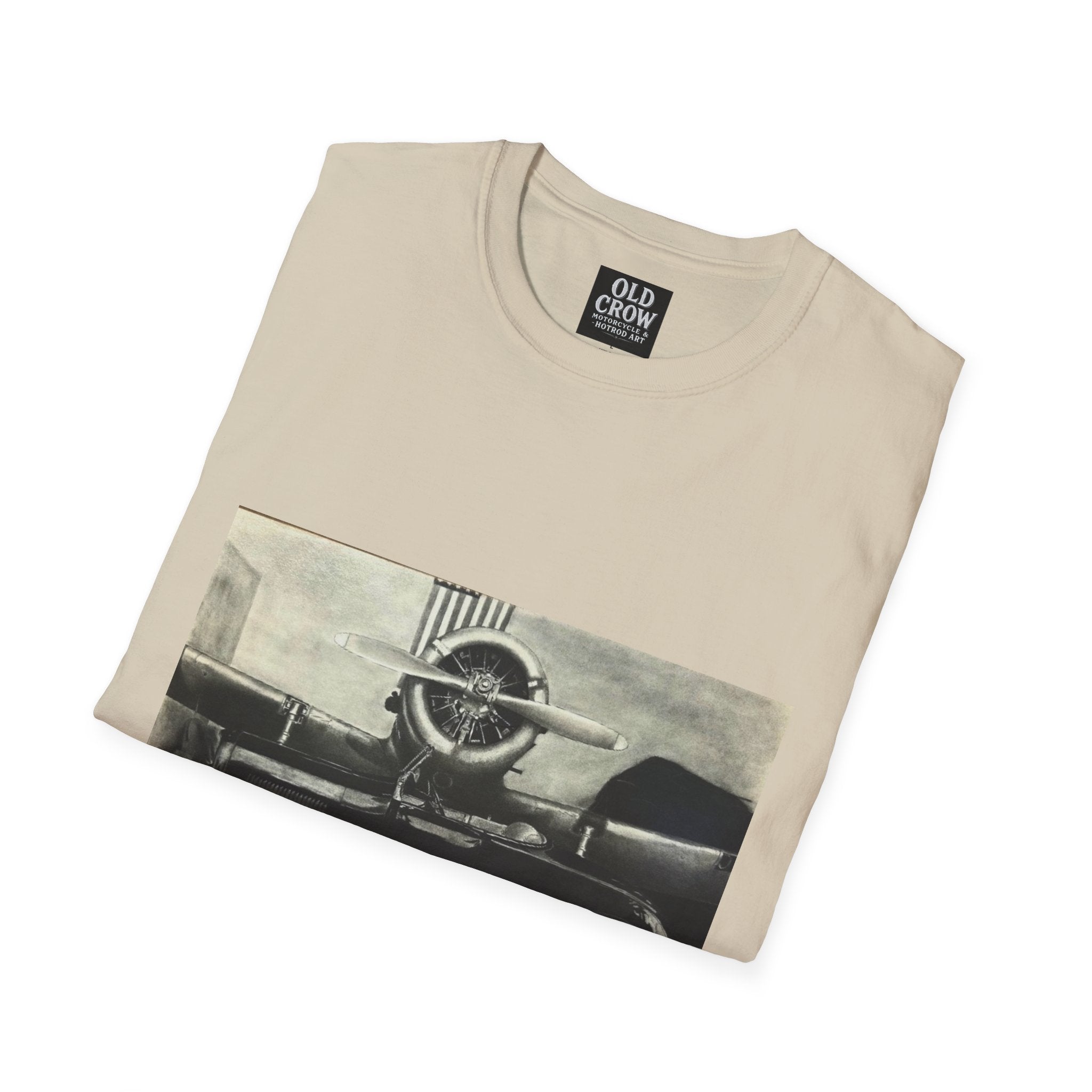 Speed & Sky Softstyle T-Shirt, WW2 Airplane, Hotrod Roadster