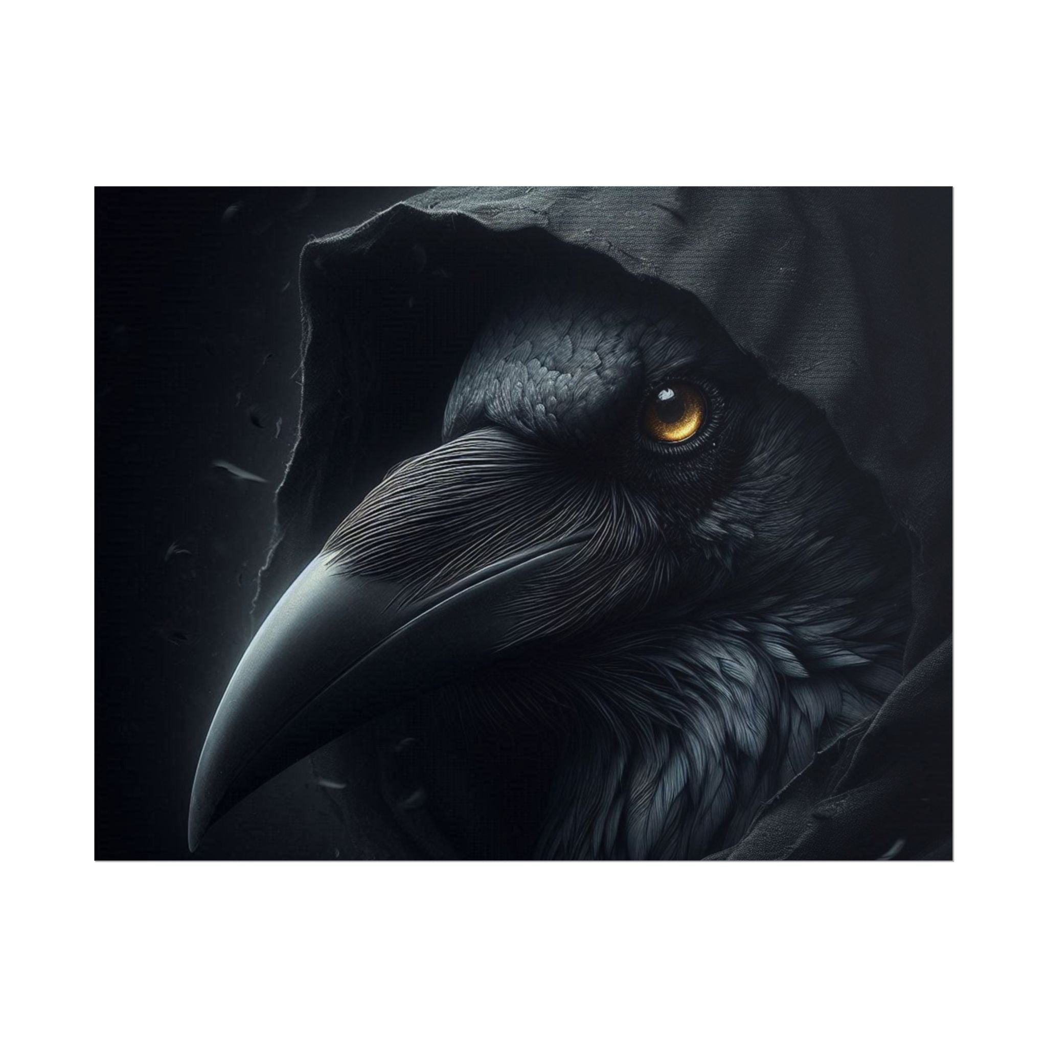 Dark Raven Hooded Rolled Poster