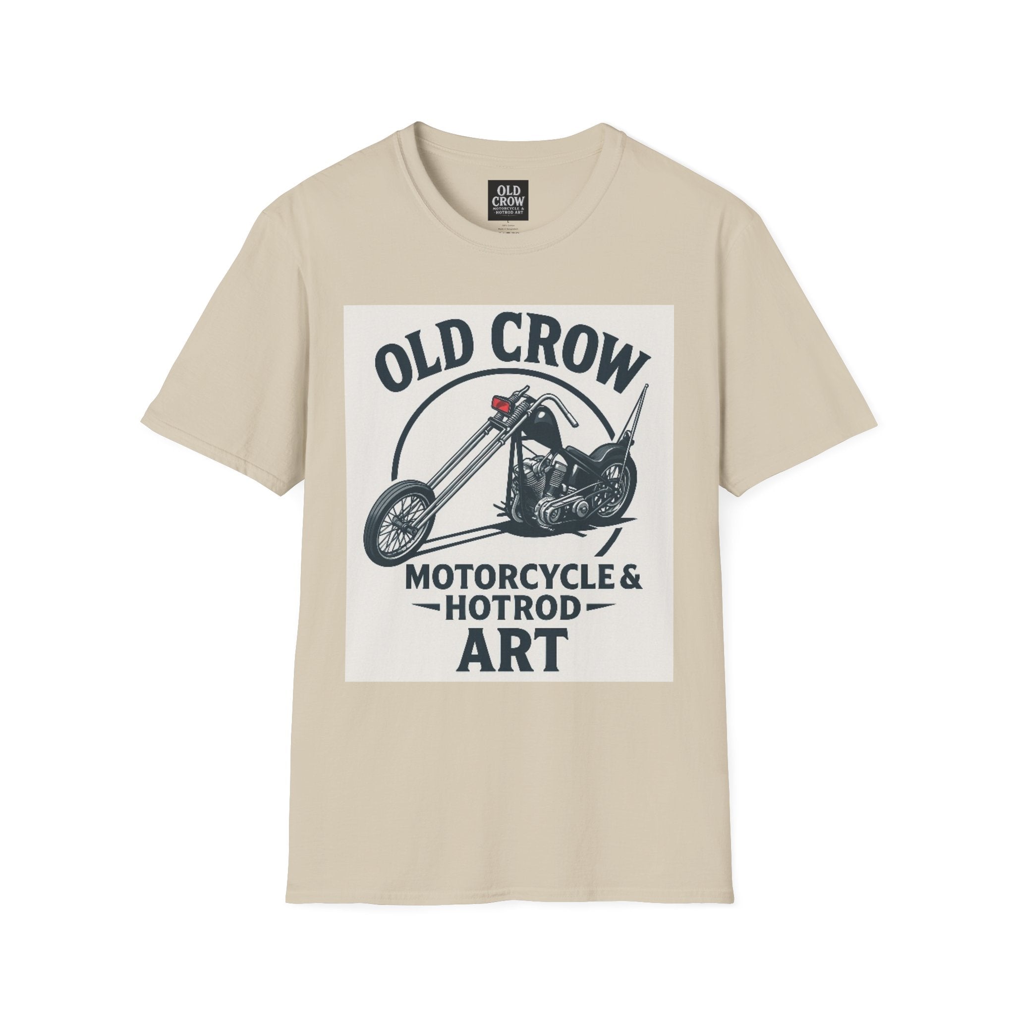 Old Crow Long Fork Chopper Sticker T-Shirt