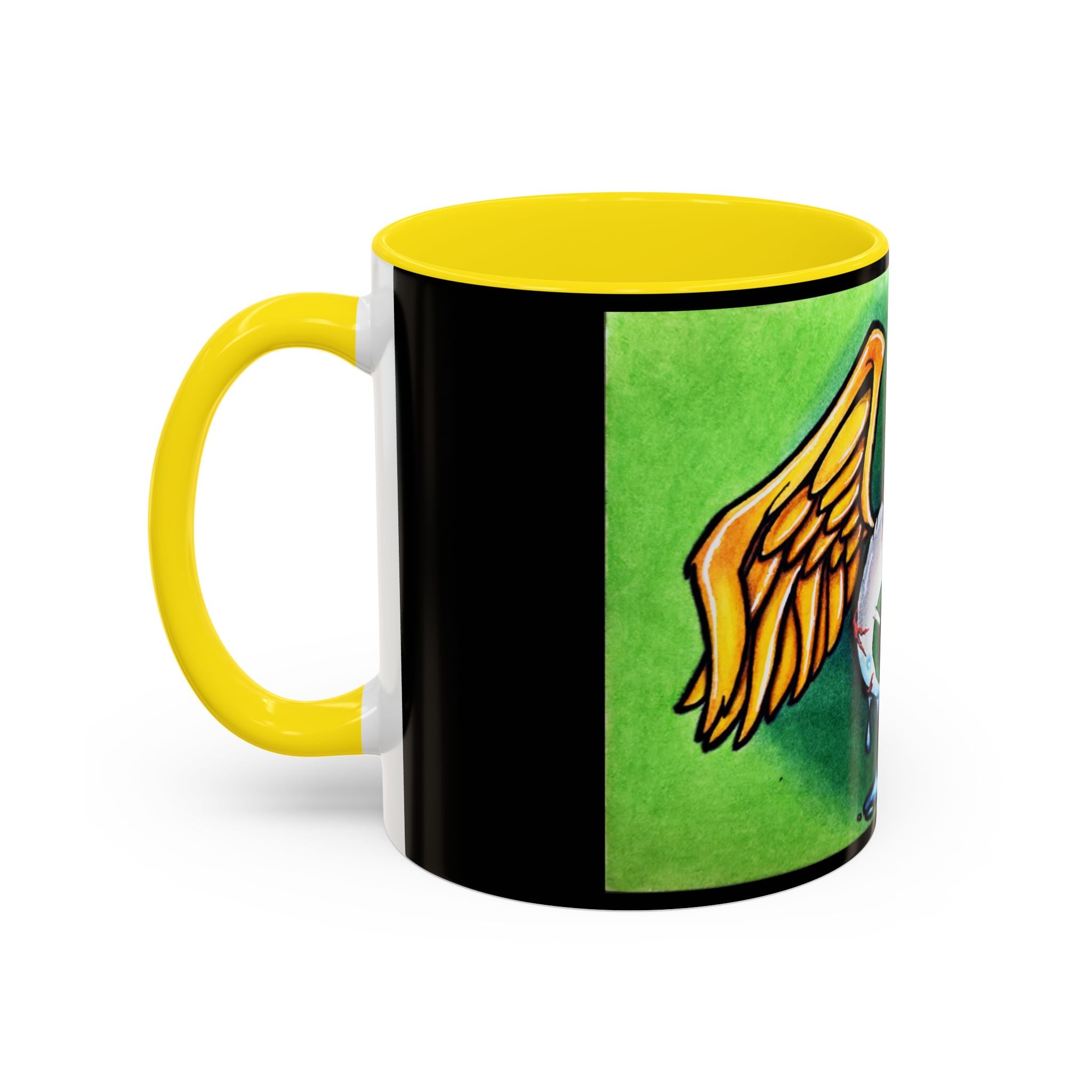 28 Whimsical Gothic Winged Eye Coffee Mug