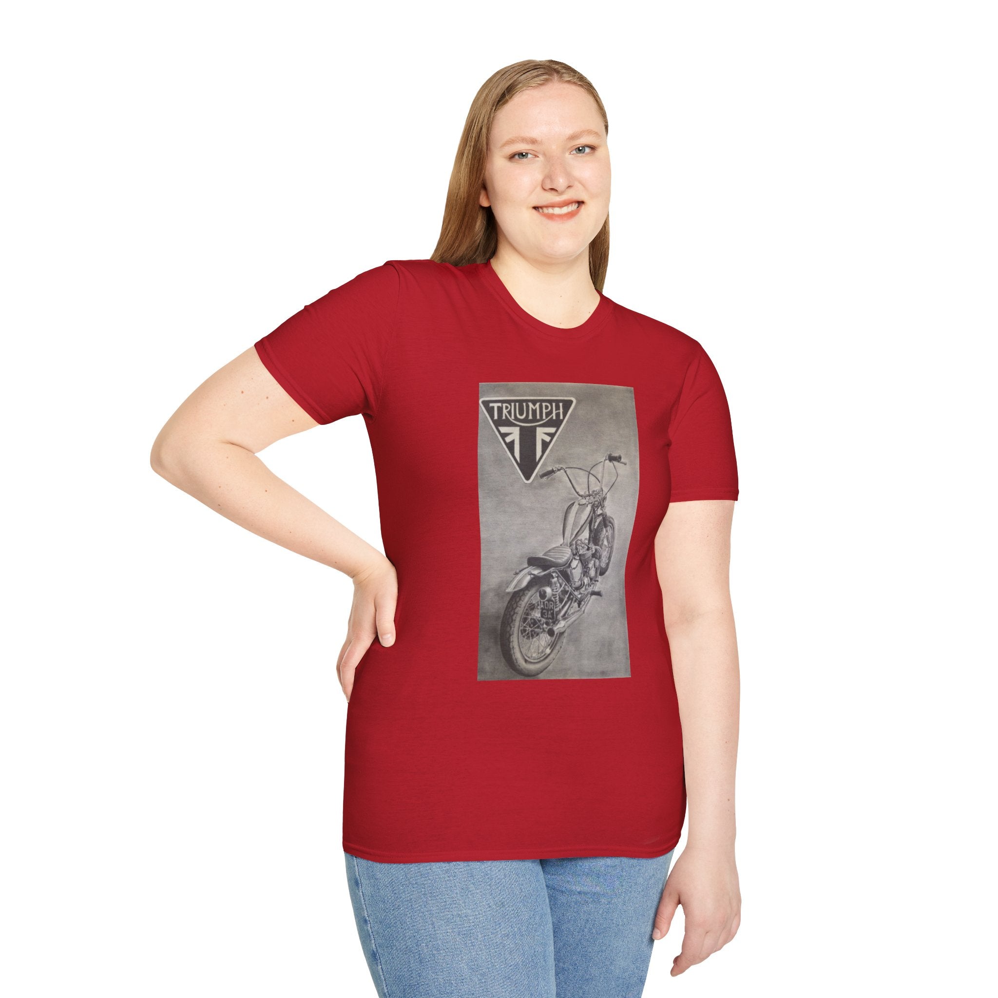 Retro Triumph Chopper Softstyle T-Shirt