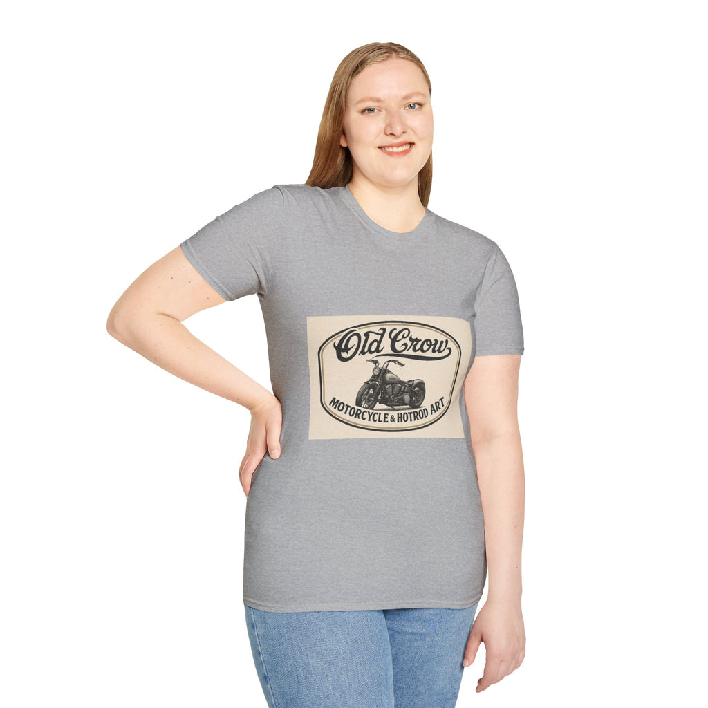 Retro Biker Life Old Crow Shop Sign T-Shirt