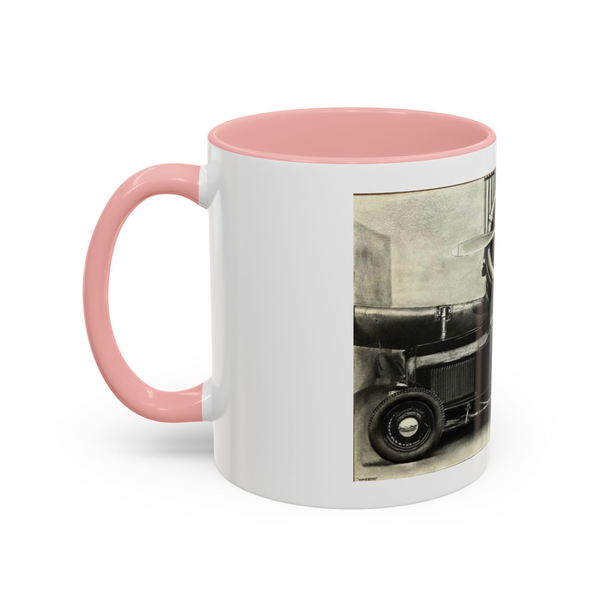 Vintage Airplane Accent Coffee Mug