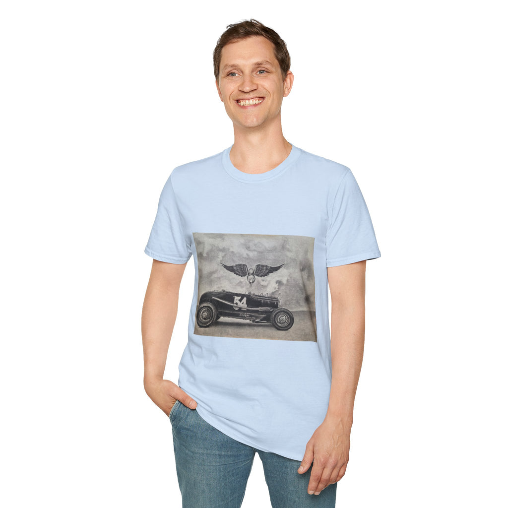 Hotrod Racer No. 54 Softstyle T-Shirt