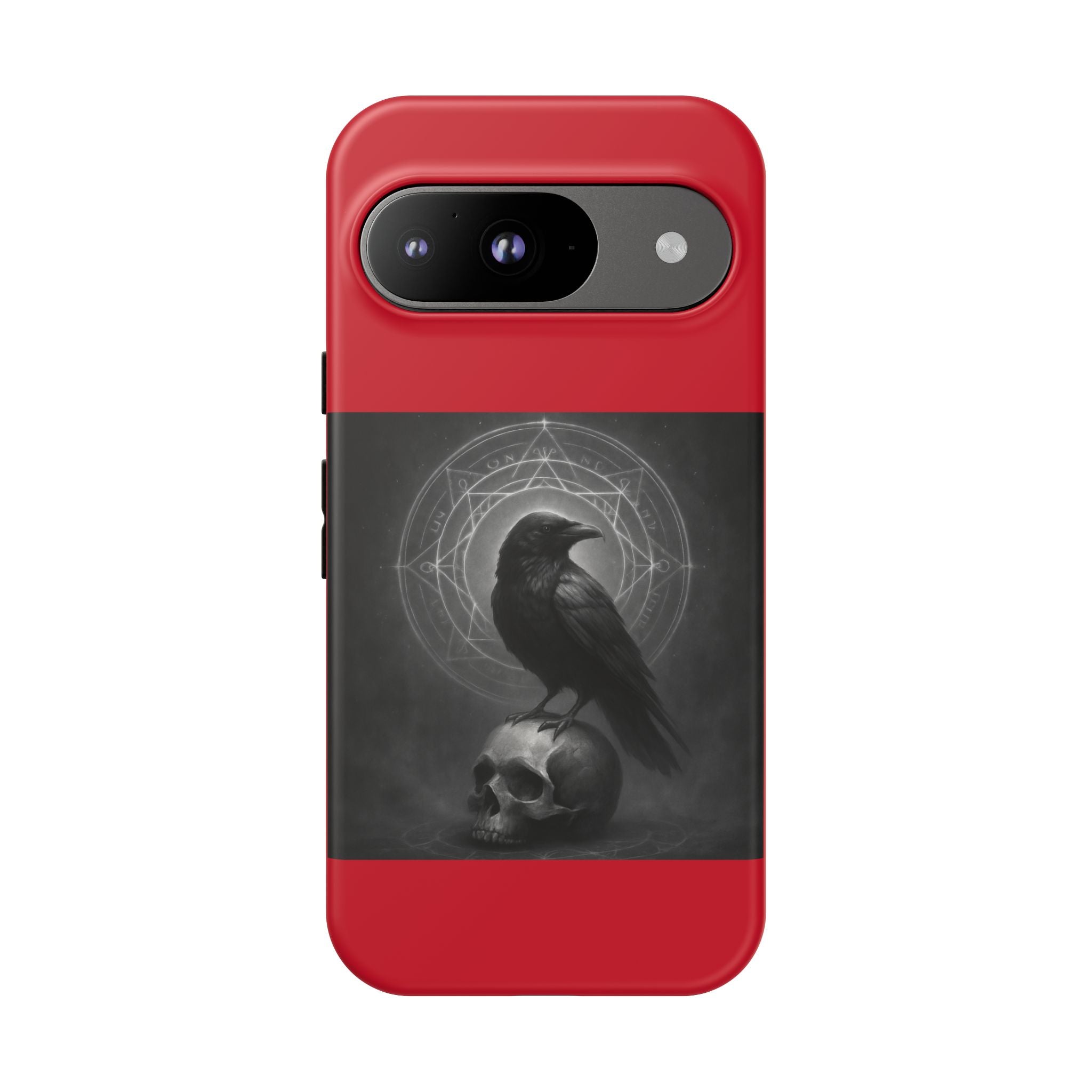 Occult Raven Sigil & Skull Art Cases