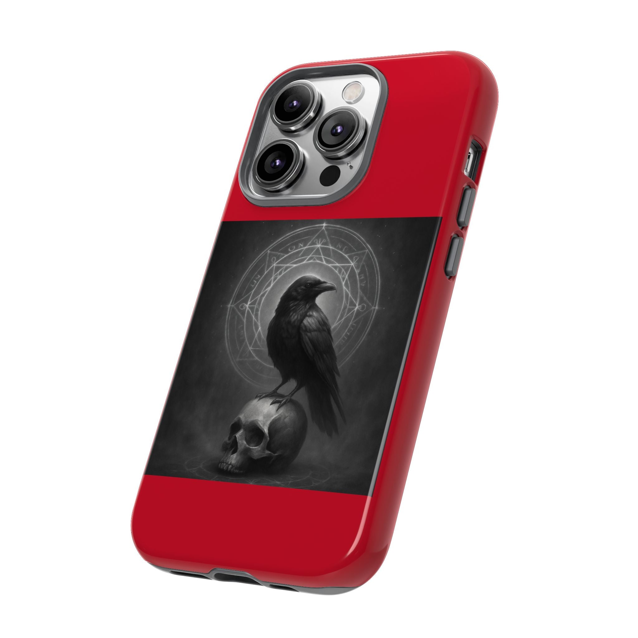 Occult Raven Sigil & Skull Art Cases