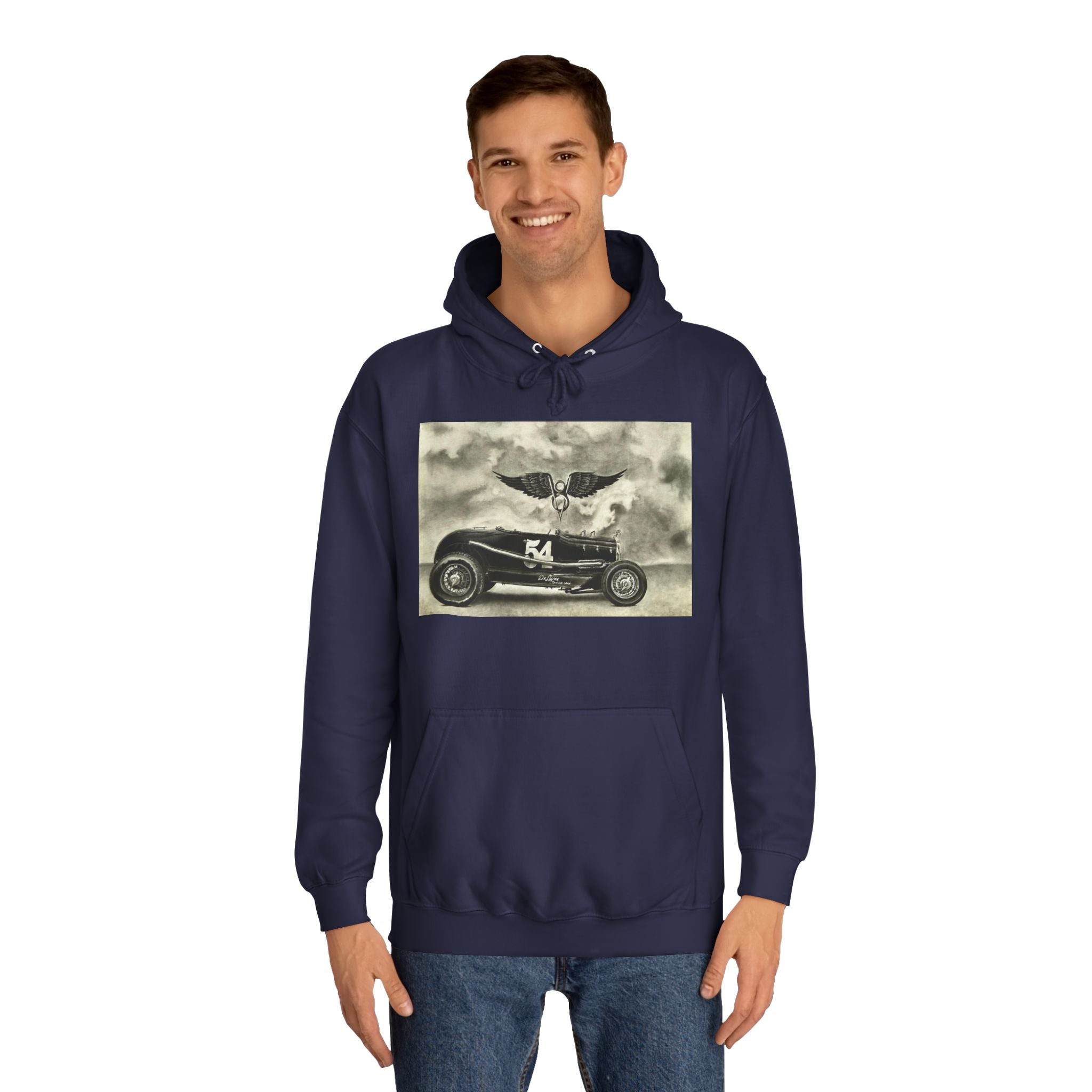 No. 54 Winged Hotrod Hoodie