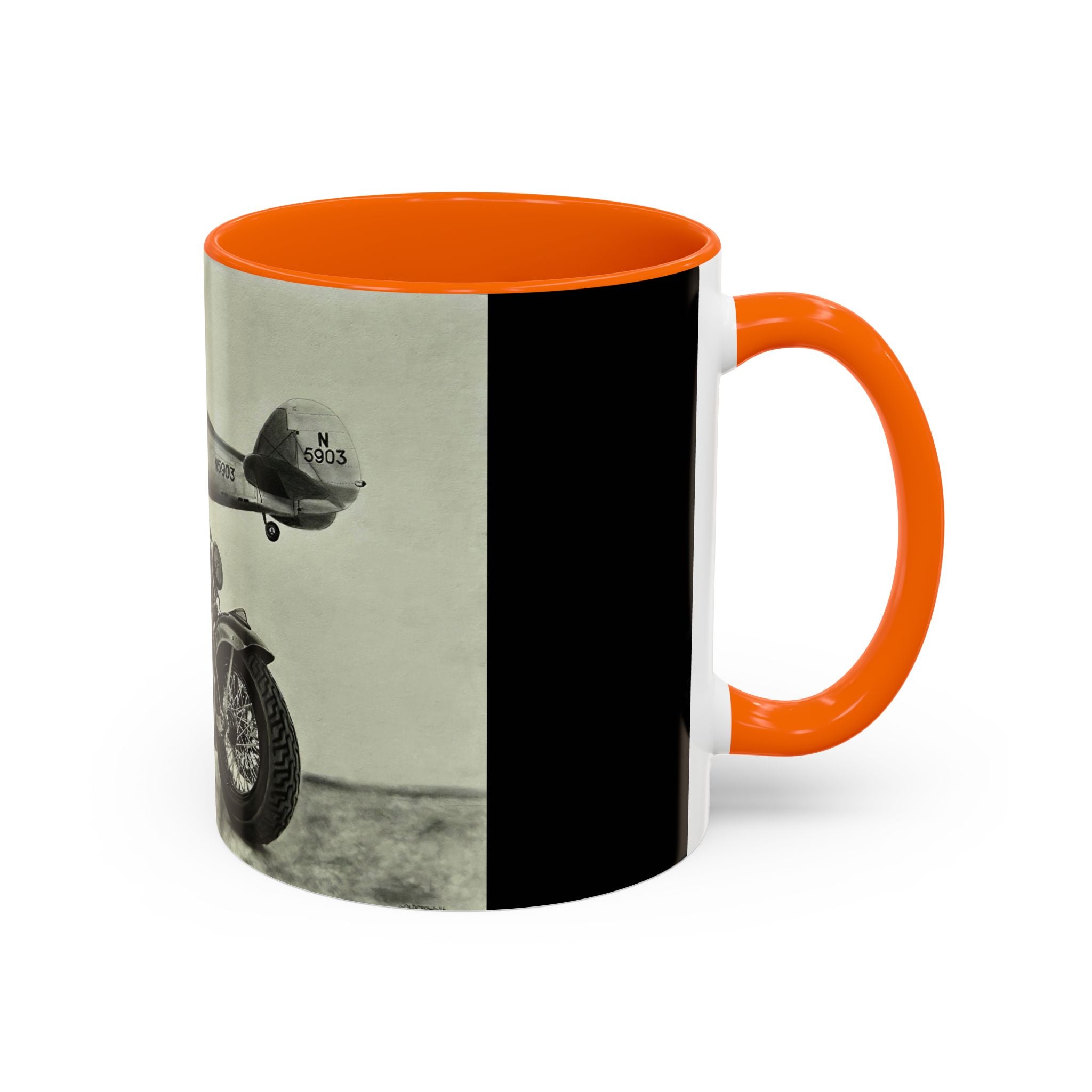 17 Retro Motorcycle & Airplane Coffee Mug