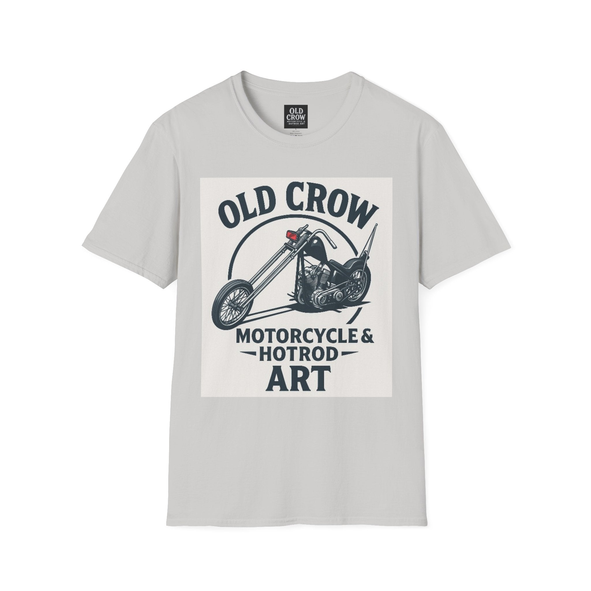 Old Crow Long Fork Chopper Sticker T-Shirt