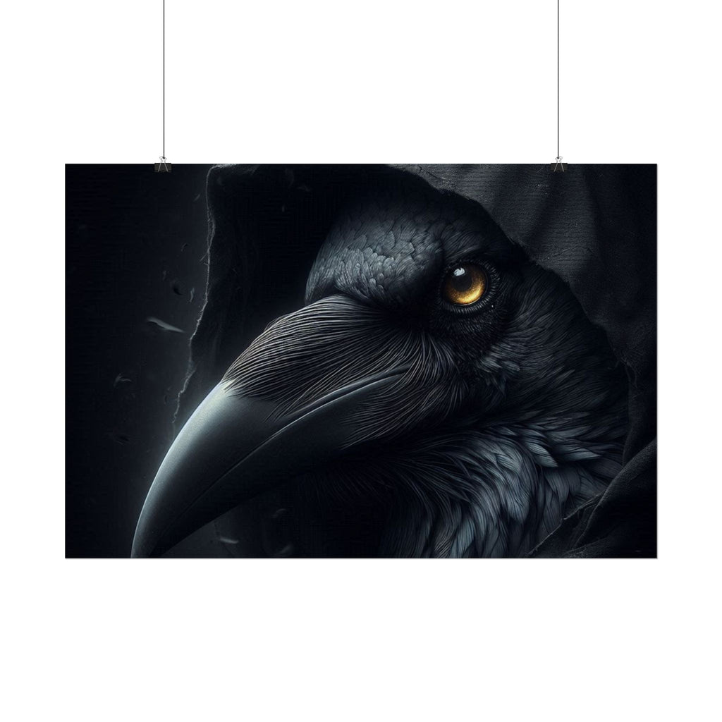 Dark Raven Hooded Rolled Poster