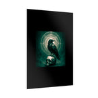 Mystical Raven Art Poster | Dark Aesthetic Wall Decor for Home