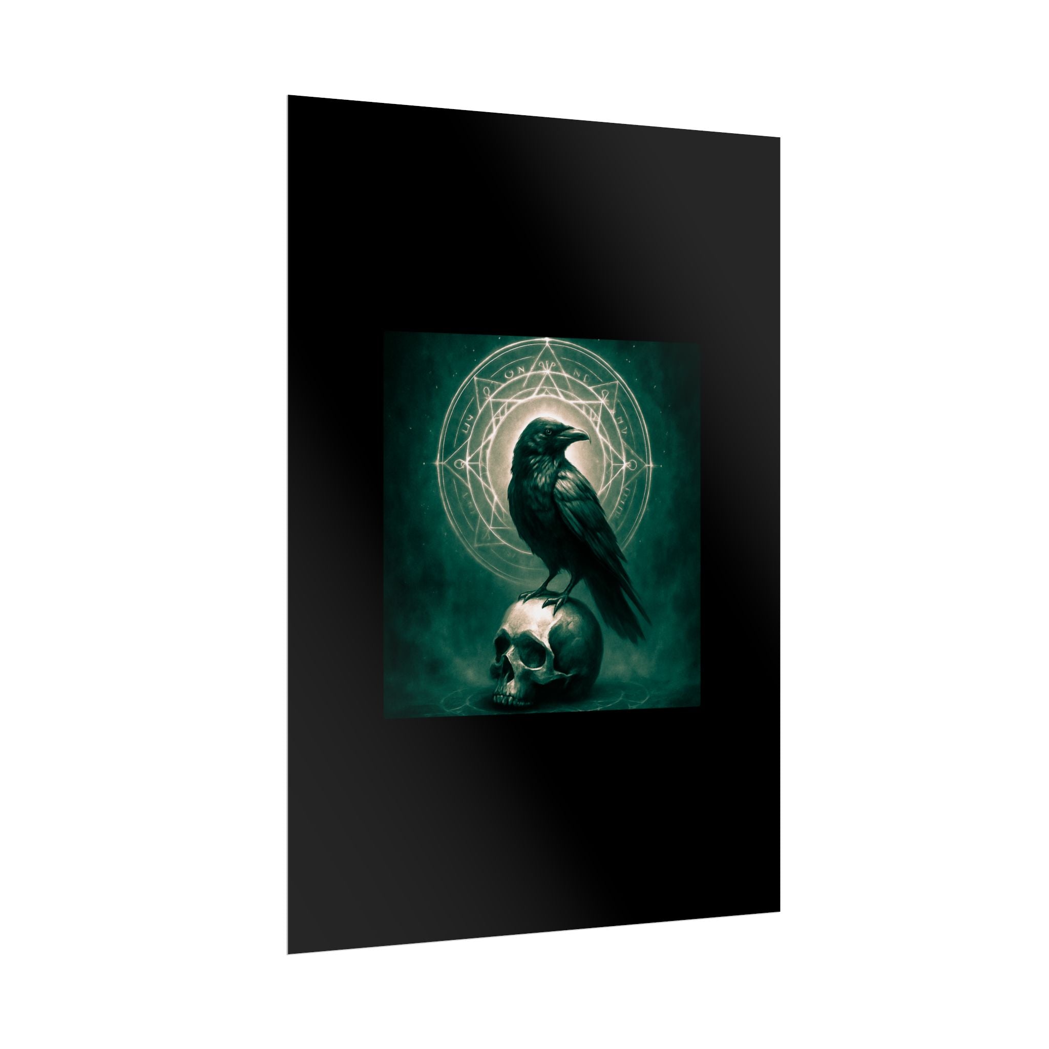 Mystical Raven Art Poster | Dark Aesthetic Wall Decor for Home