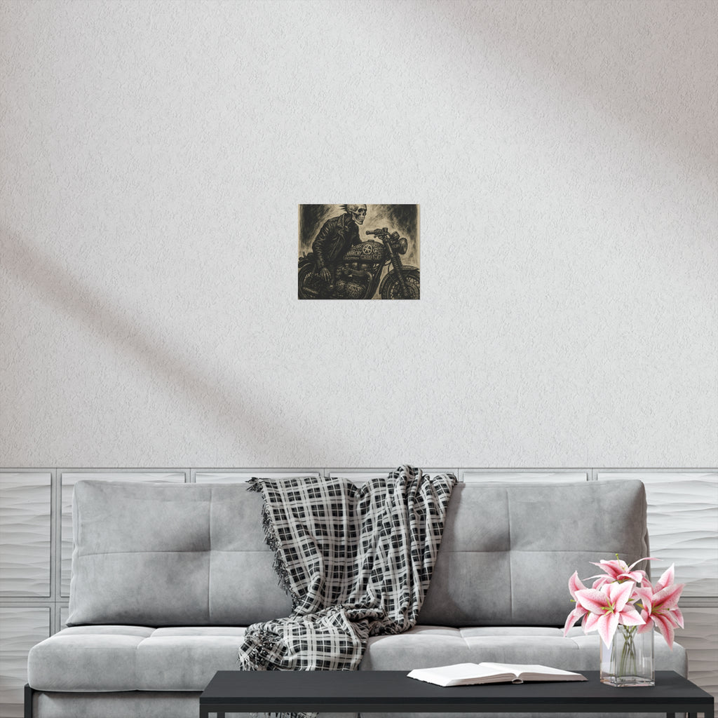 Edgy Motorcycle Art Print