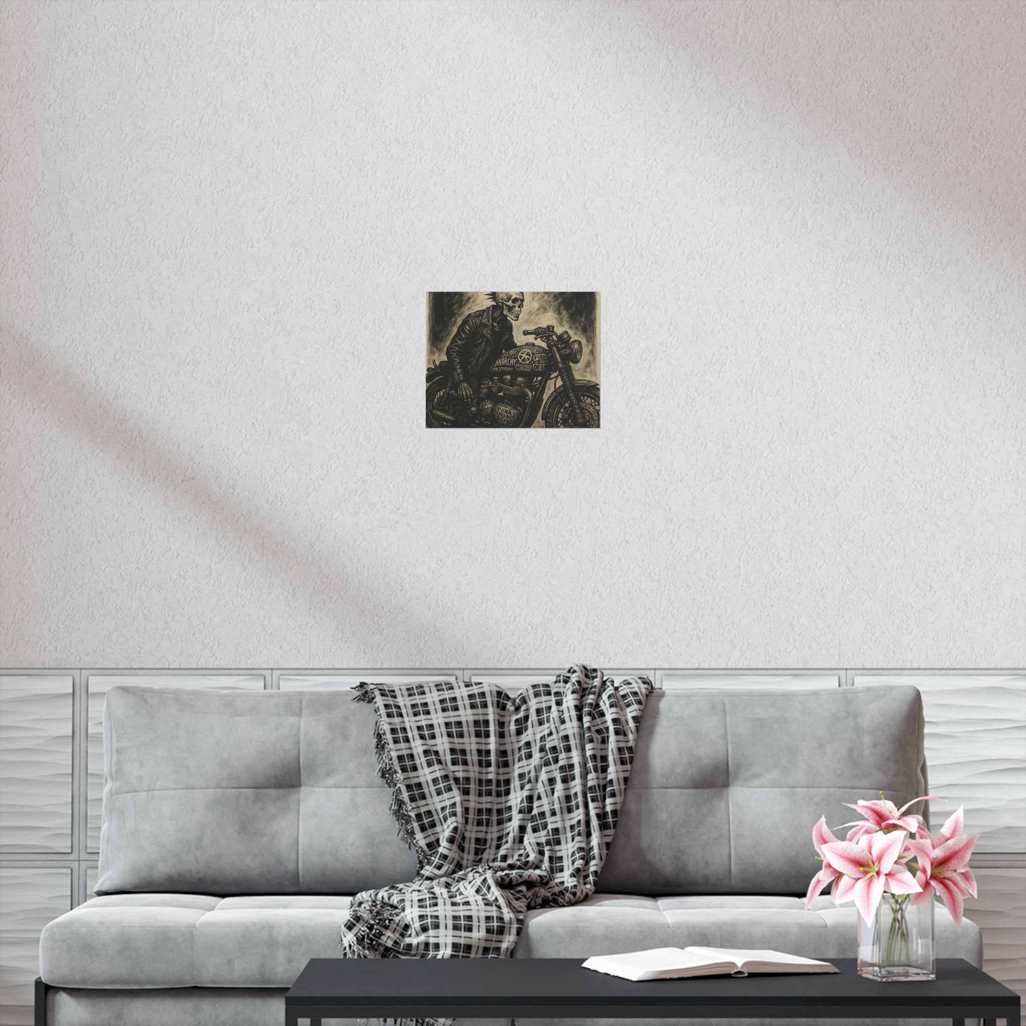 Edgy Motorcycle Art Print
