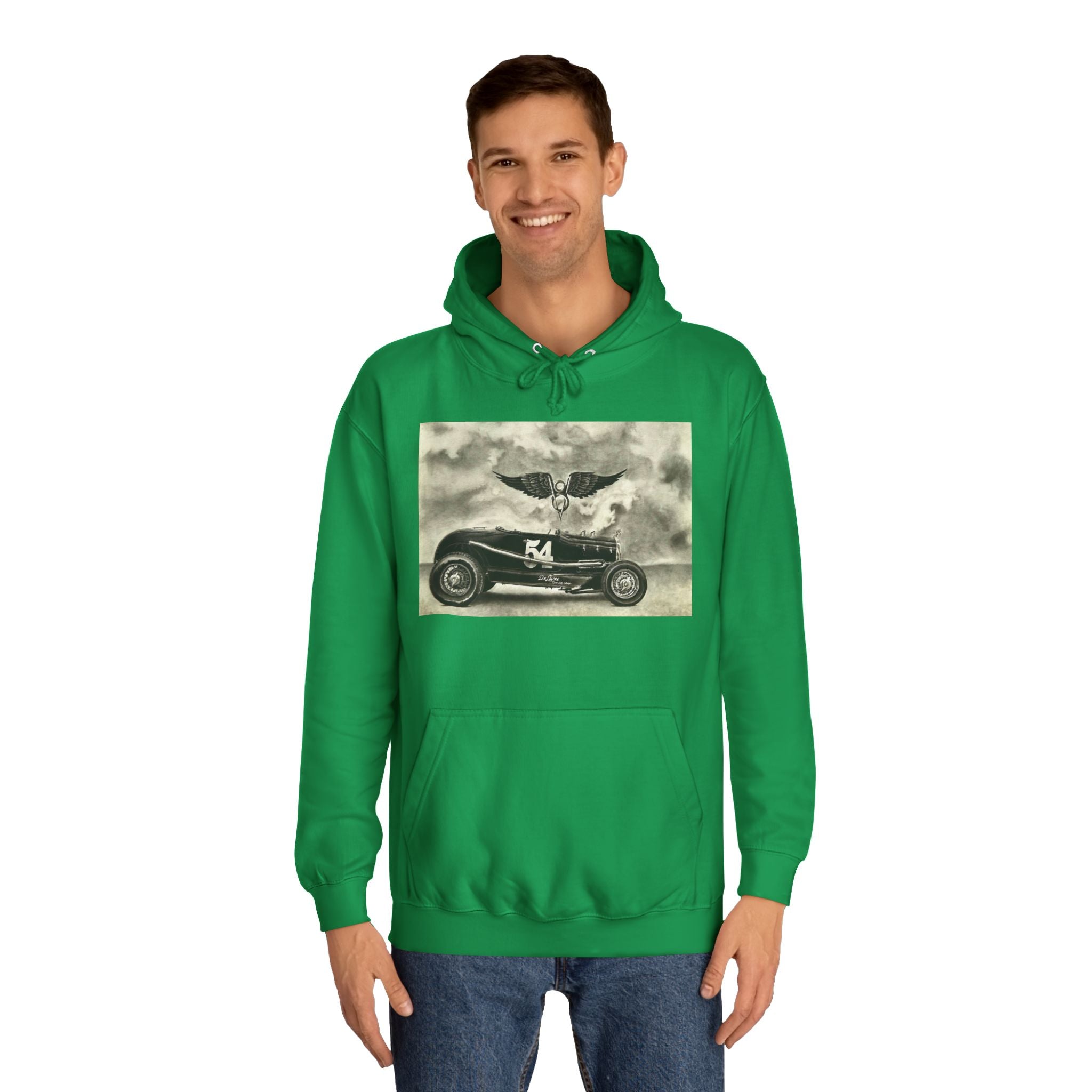 No. 54 Winged Hotrod Hoodie
