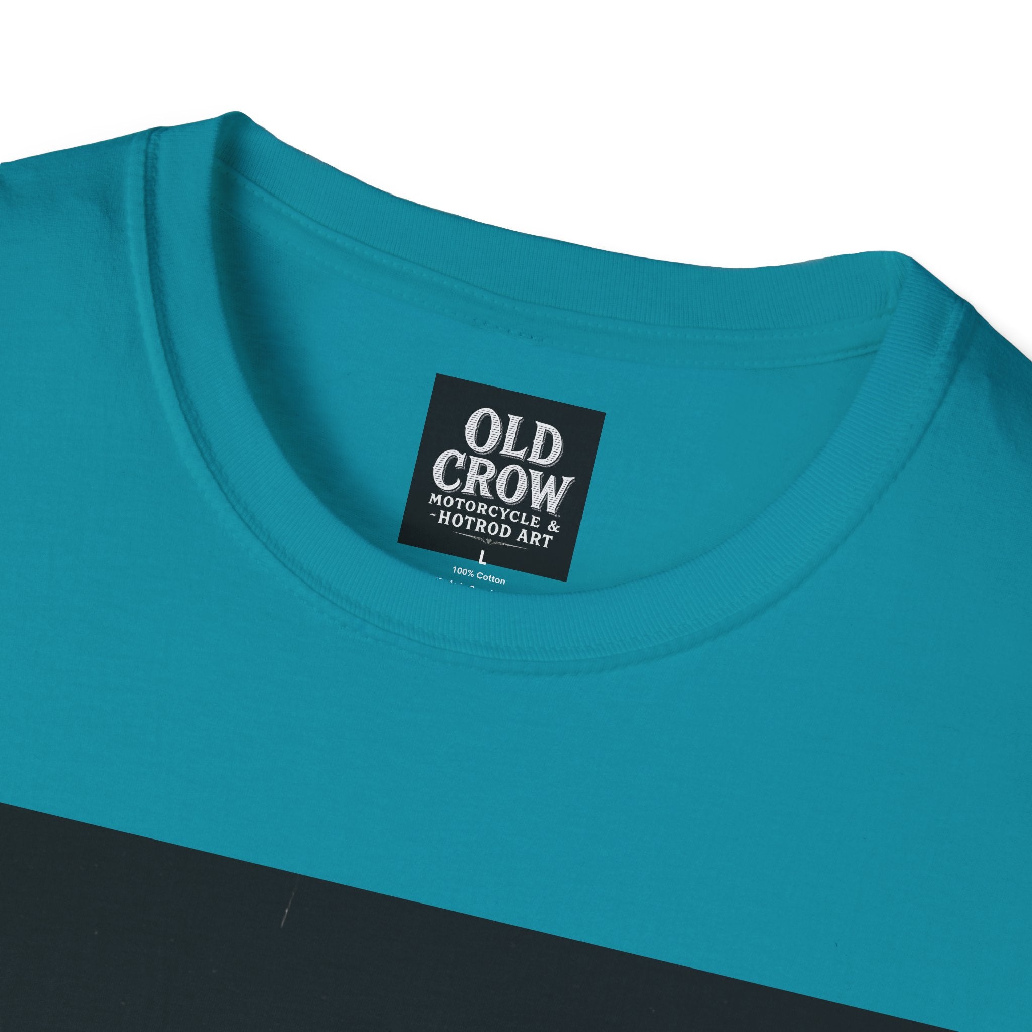 Old Crow Motorcycle & Hotrod Art  T-Shirt