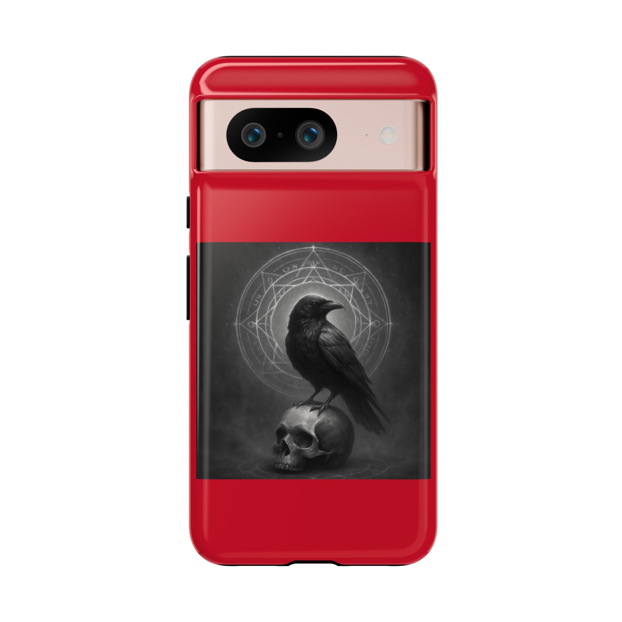 Occult Raven Sigil & Skull Art Cases