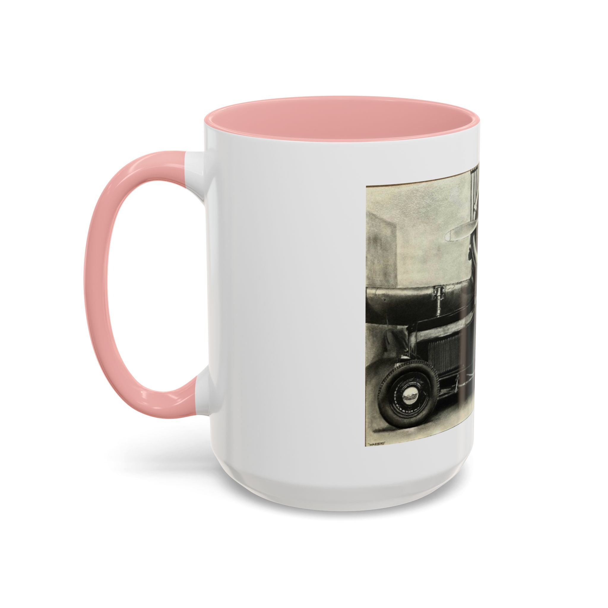 Vintage Airplane Accent Coffee Mug