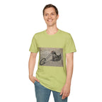 Retro Chopper Motorcycle Poster T-Shirt