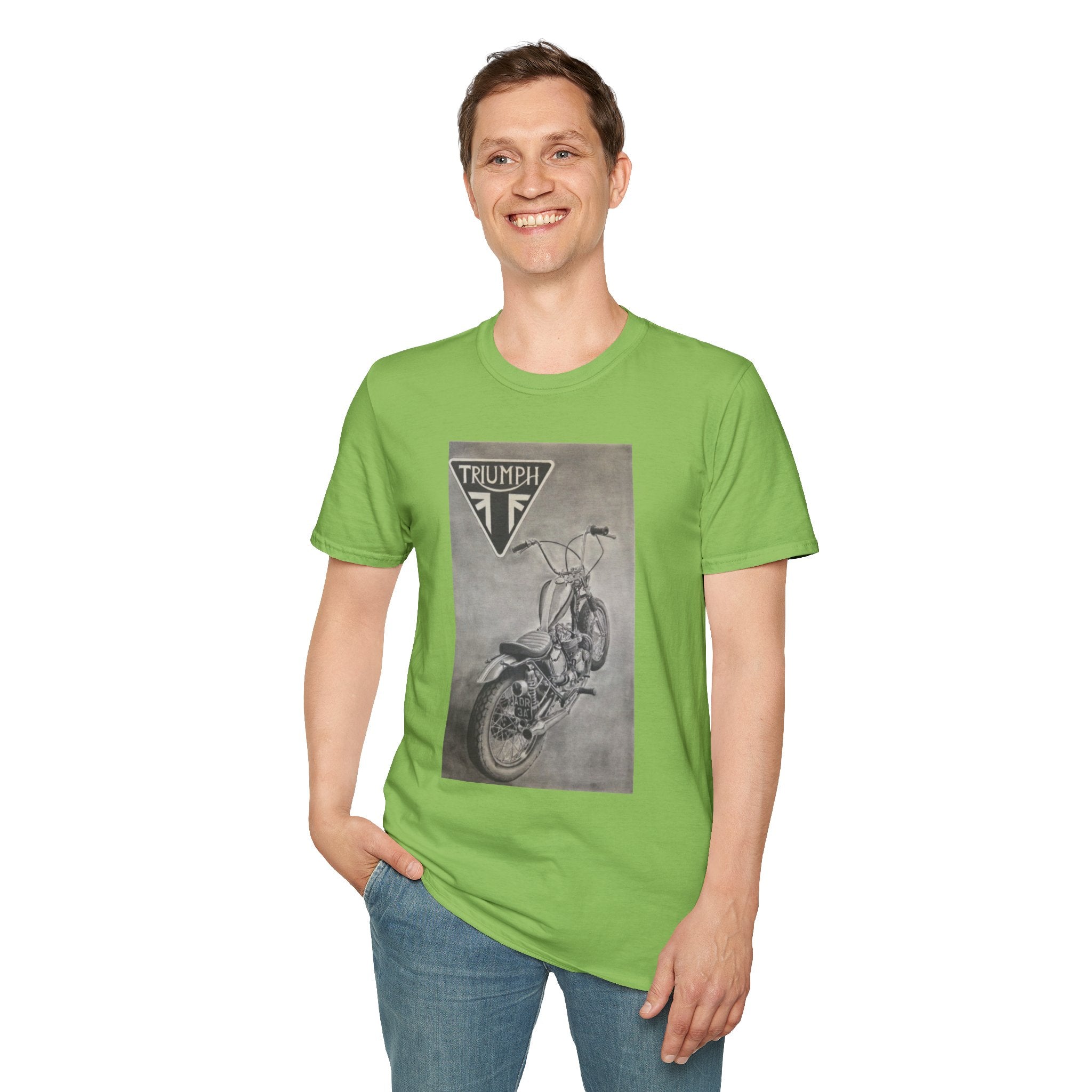 Retro Triumph Chopper Softstyle T-Shirt