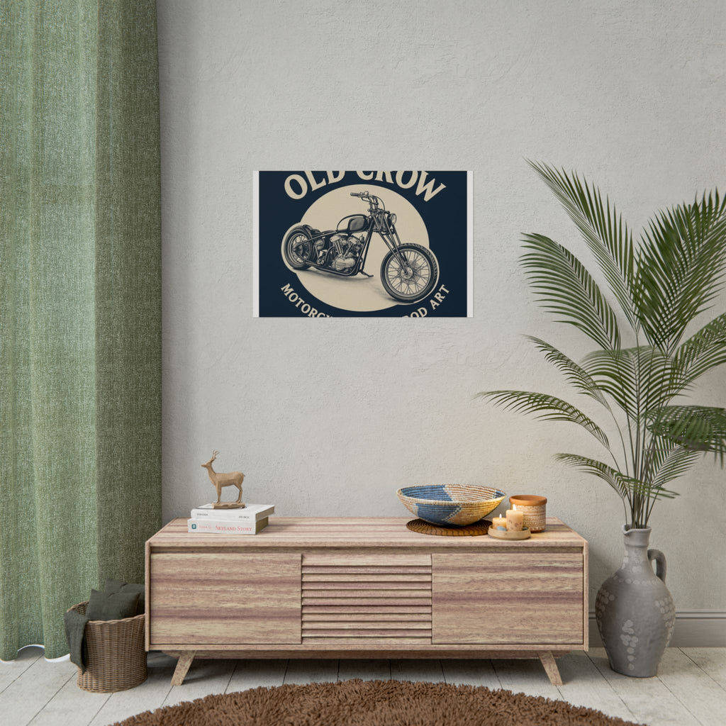 Old Crow Rolled Poster, Retro Wall Decor