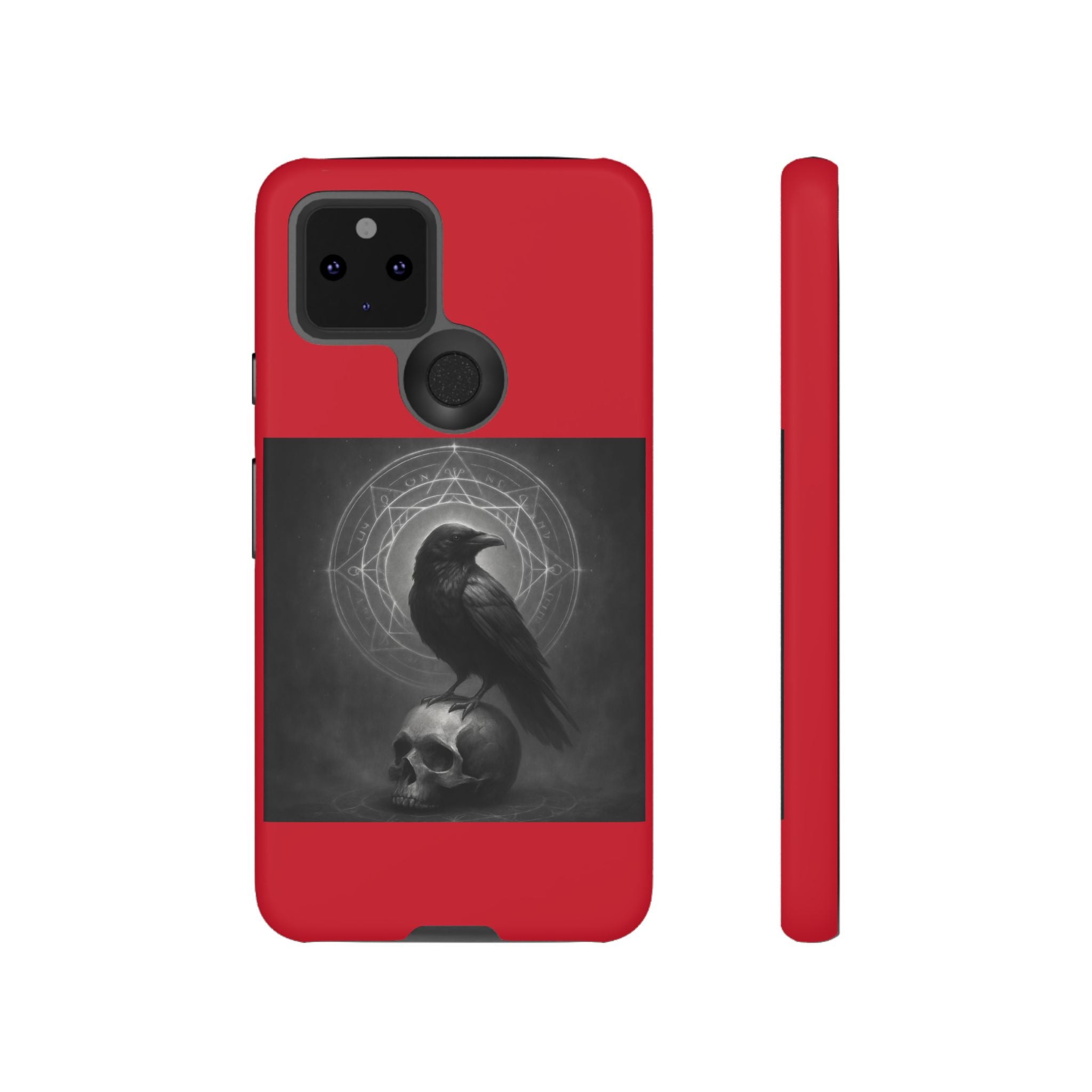 Occult Raven Sigil & Skull Art Cases