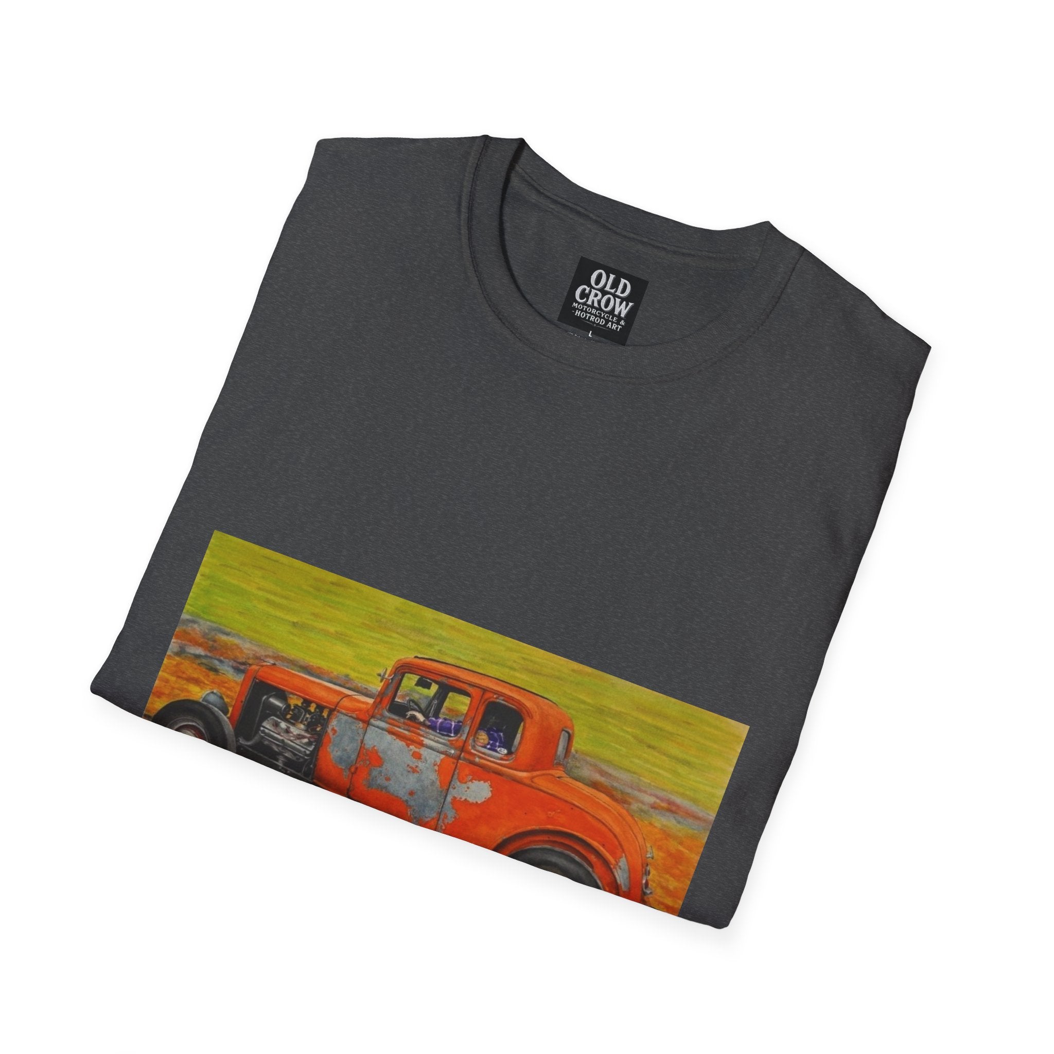 Vintage Hotrod in Motion Softstyle T-Shirt, " Book'n"