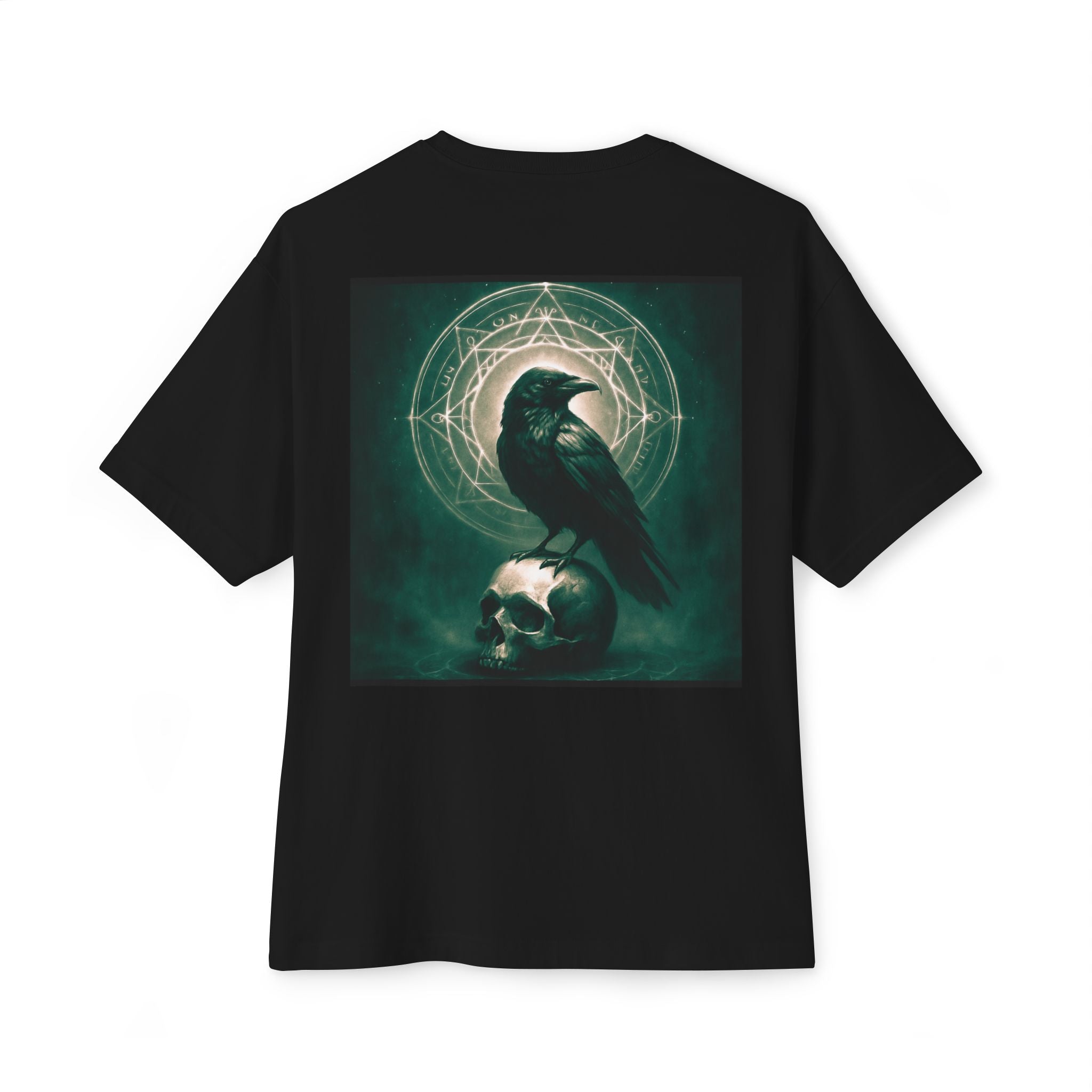 Mystic Raven, full color, Raven on a skull