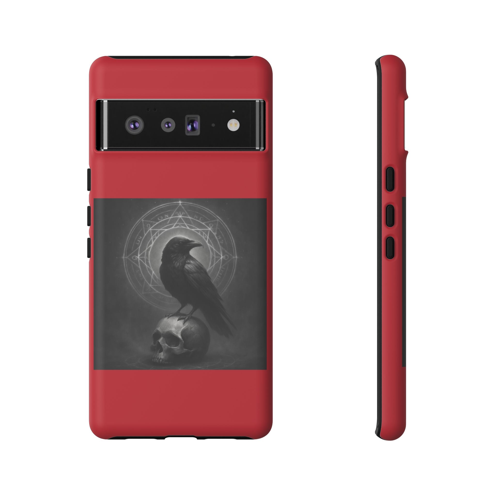 Occult Raven Sigil & Skull Art Cases