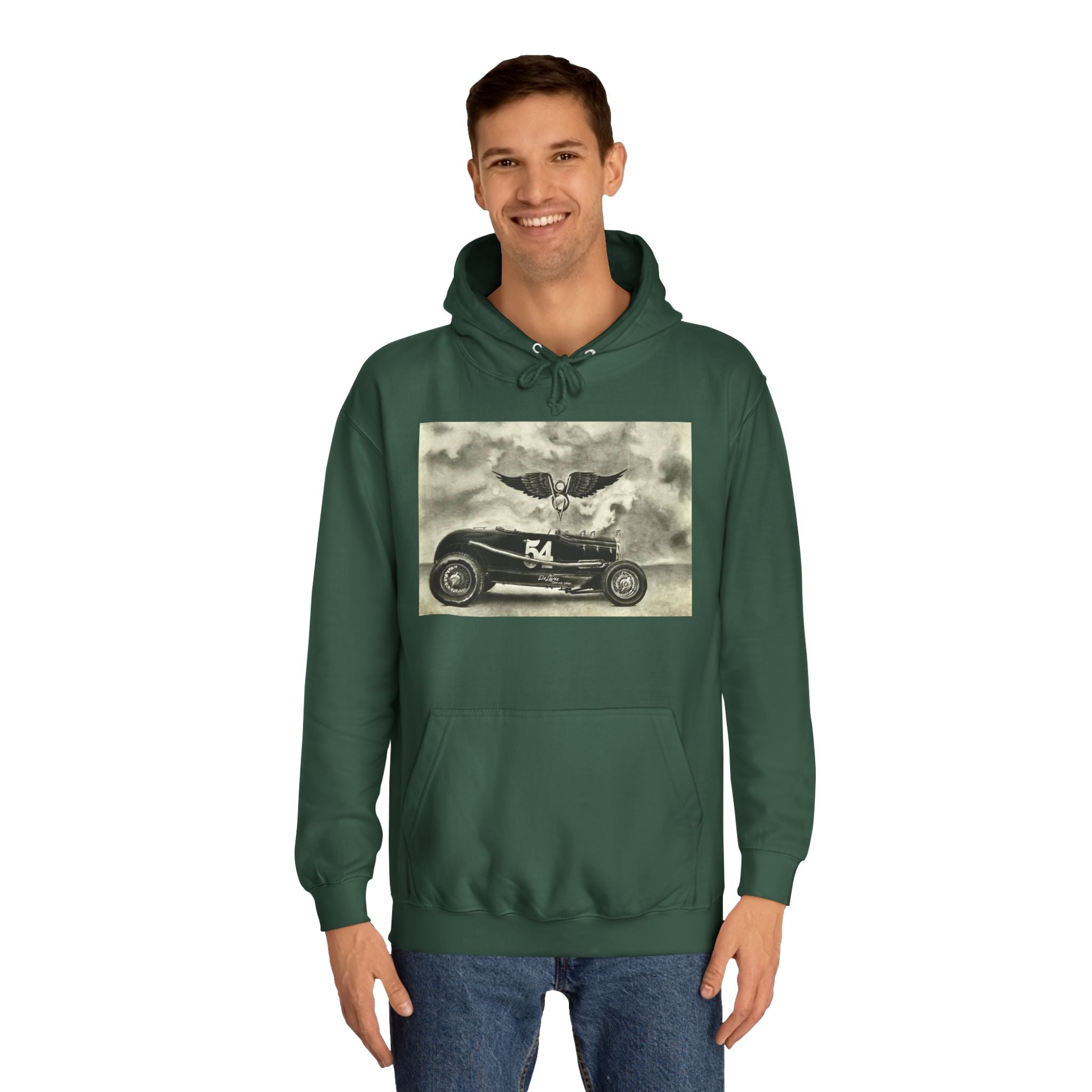 No. 54 Winged Hotrod Hoodie