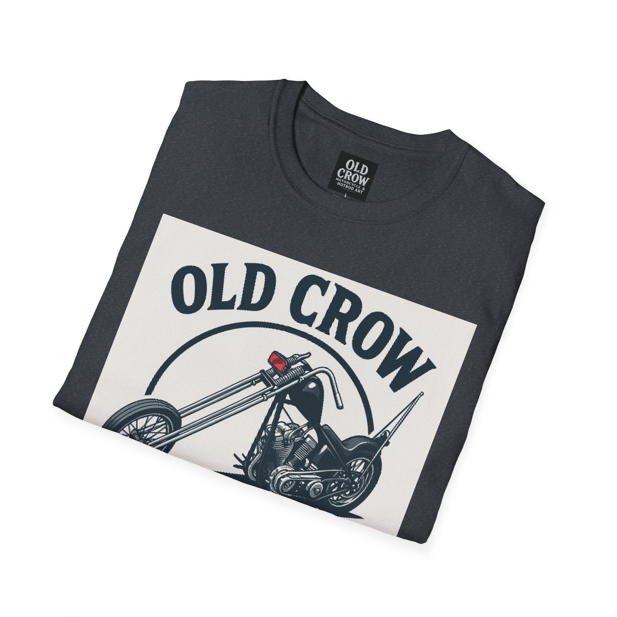 Old Crow Long Fork Chopper Sticker T-Shirt