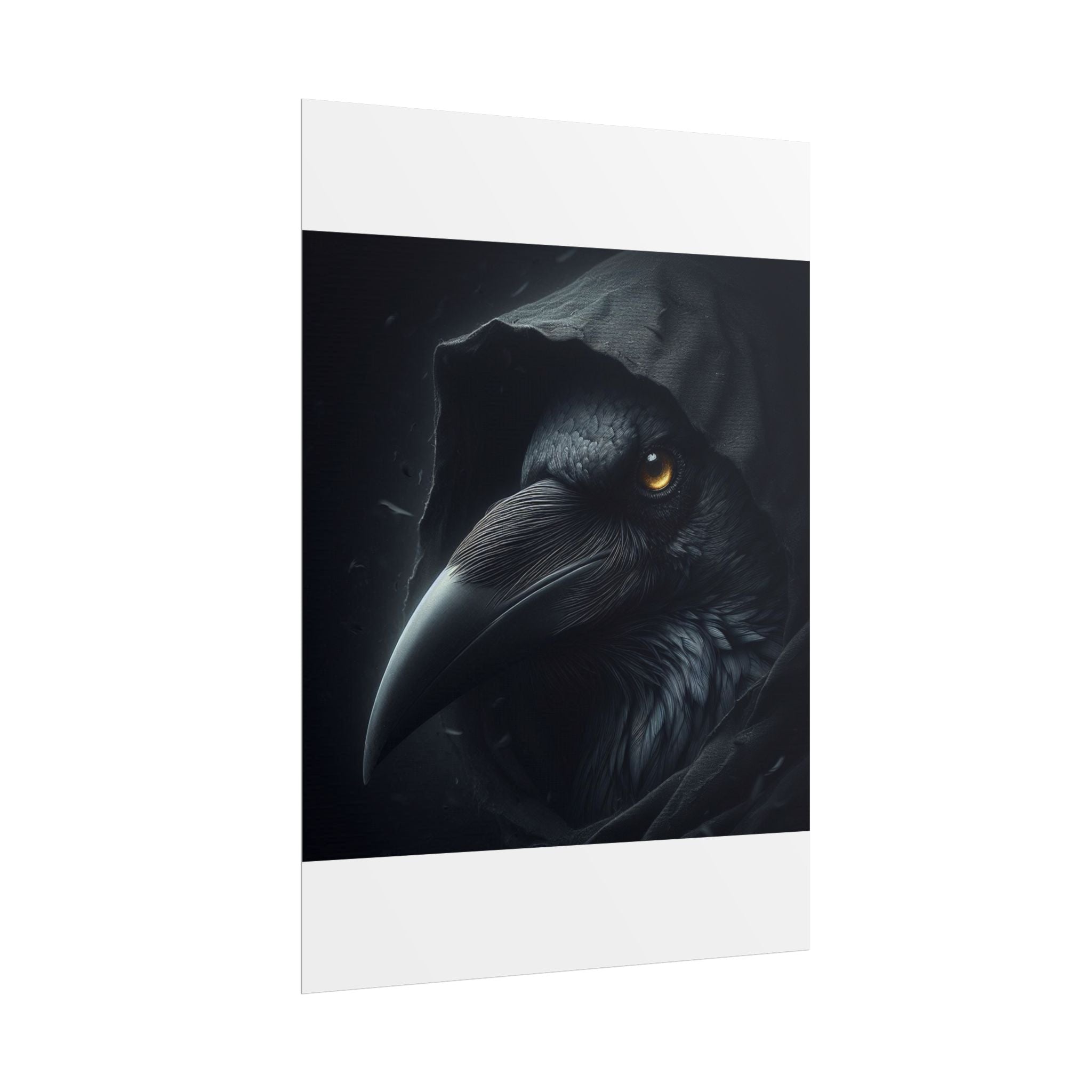 Dark Raven Hooded Rolled Poster