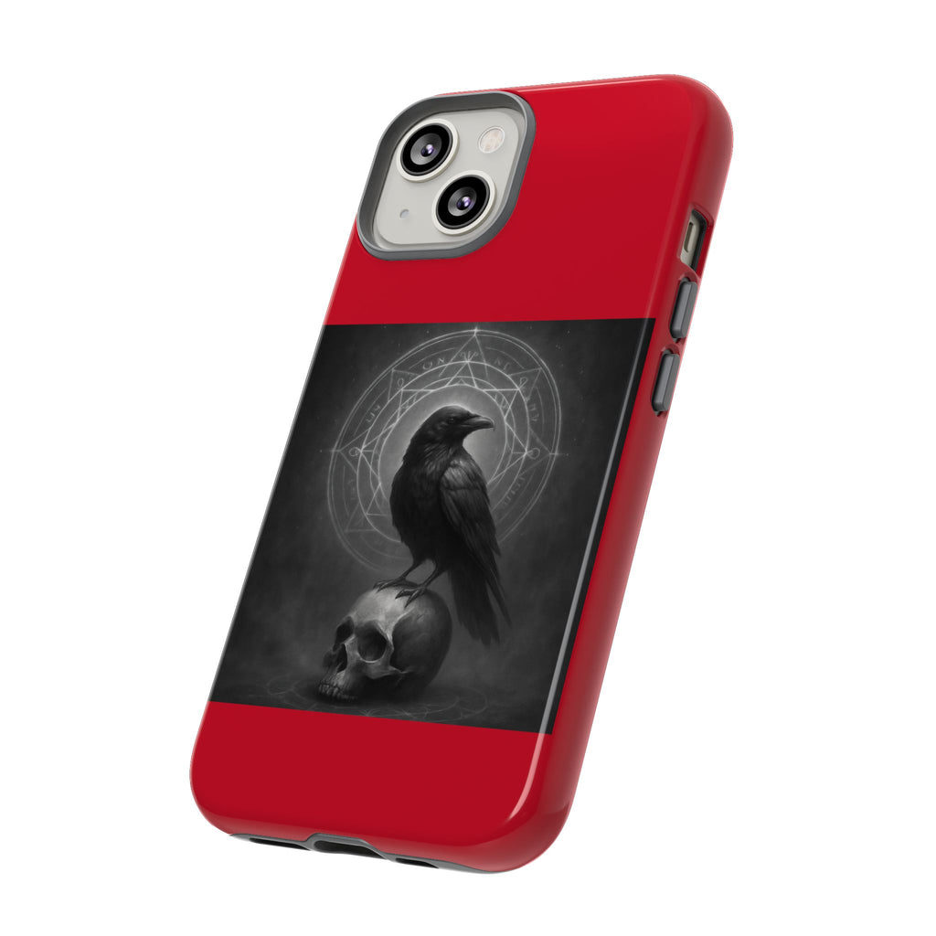 Occult Raven Sigil & Skull Art Cases