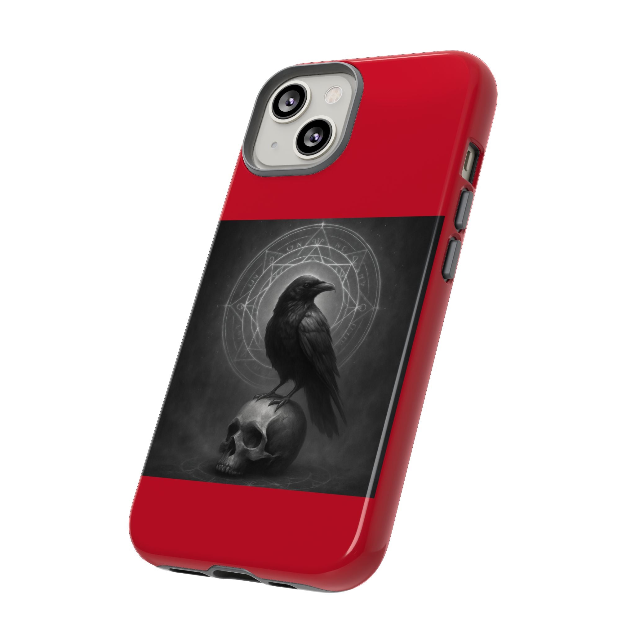 Occult Raven Sigil & Skull Art Cases