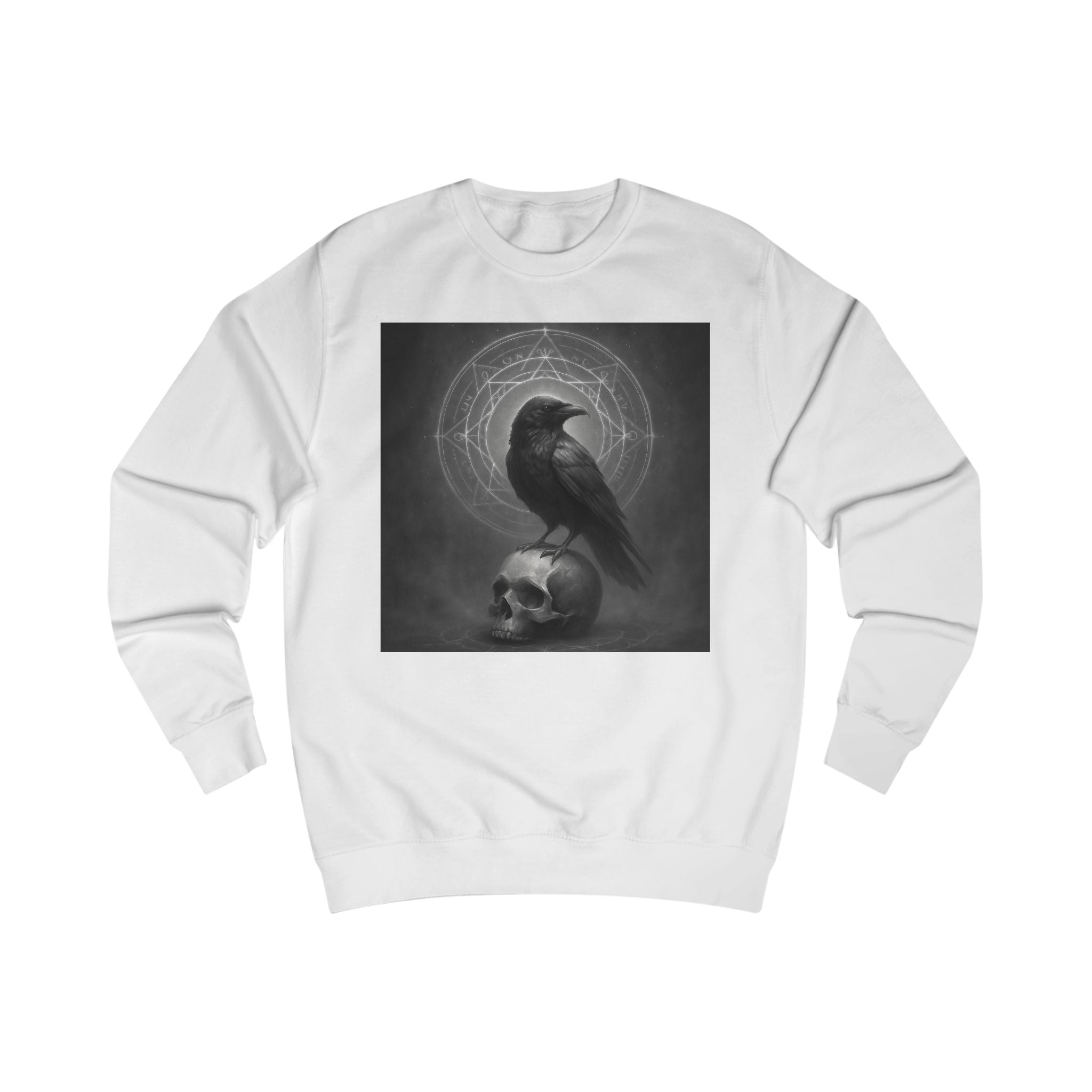 Occult Raven & Skull – Dark Art Sweatshirt