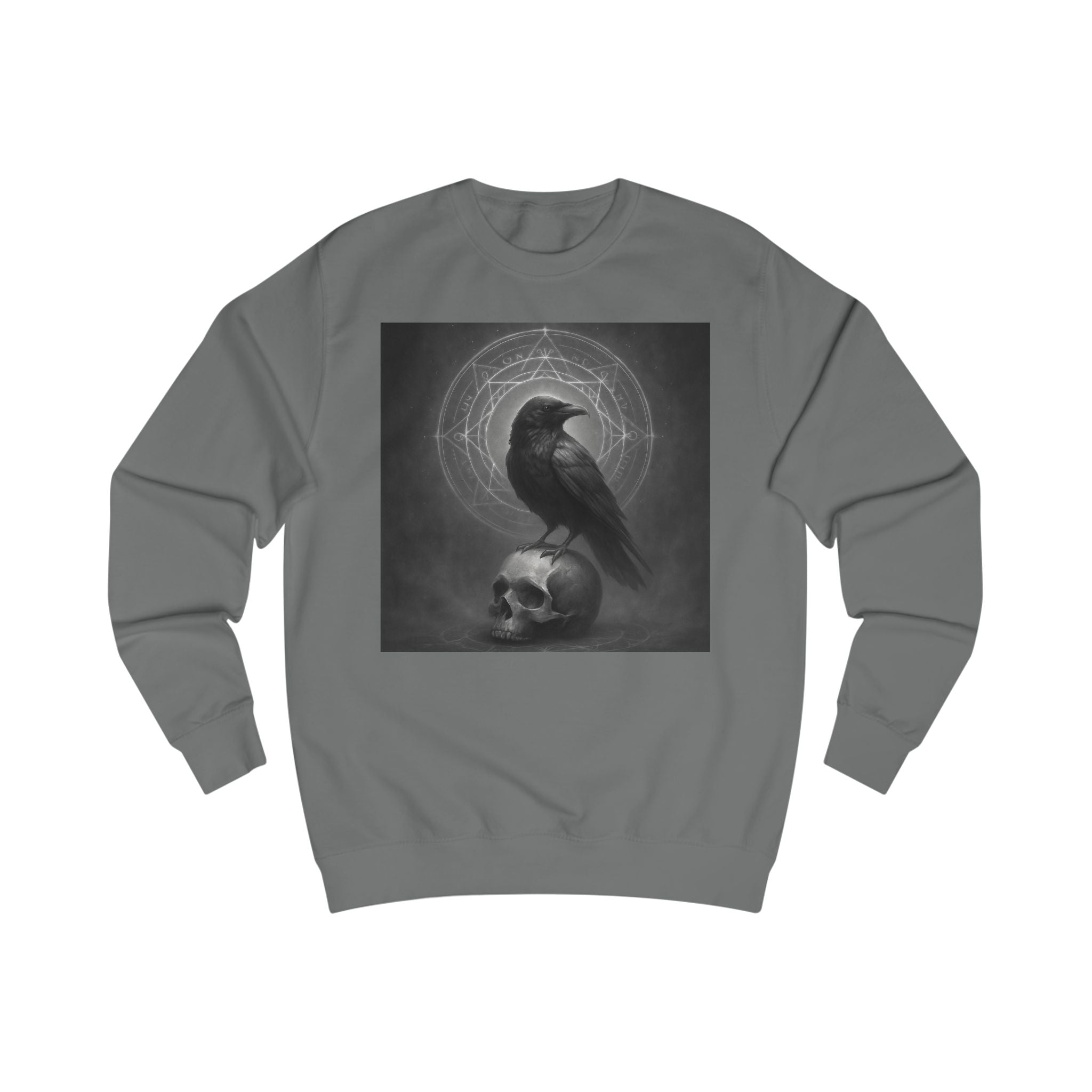 Occult Raven & Skull – Dark Art Sweatshirt
