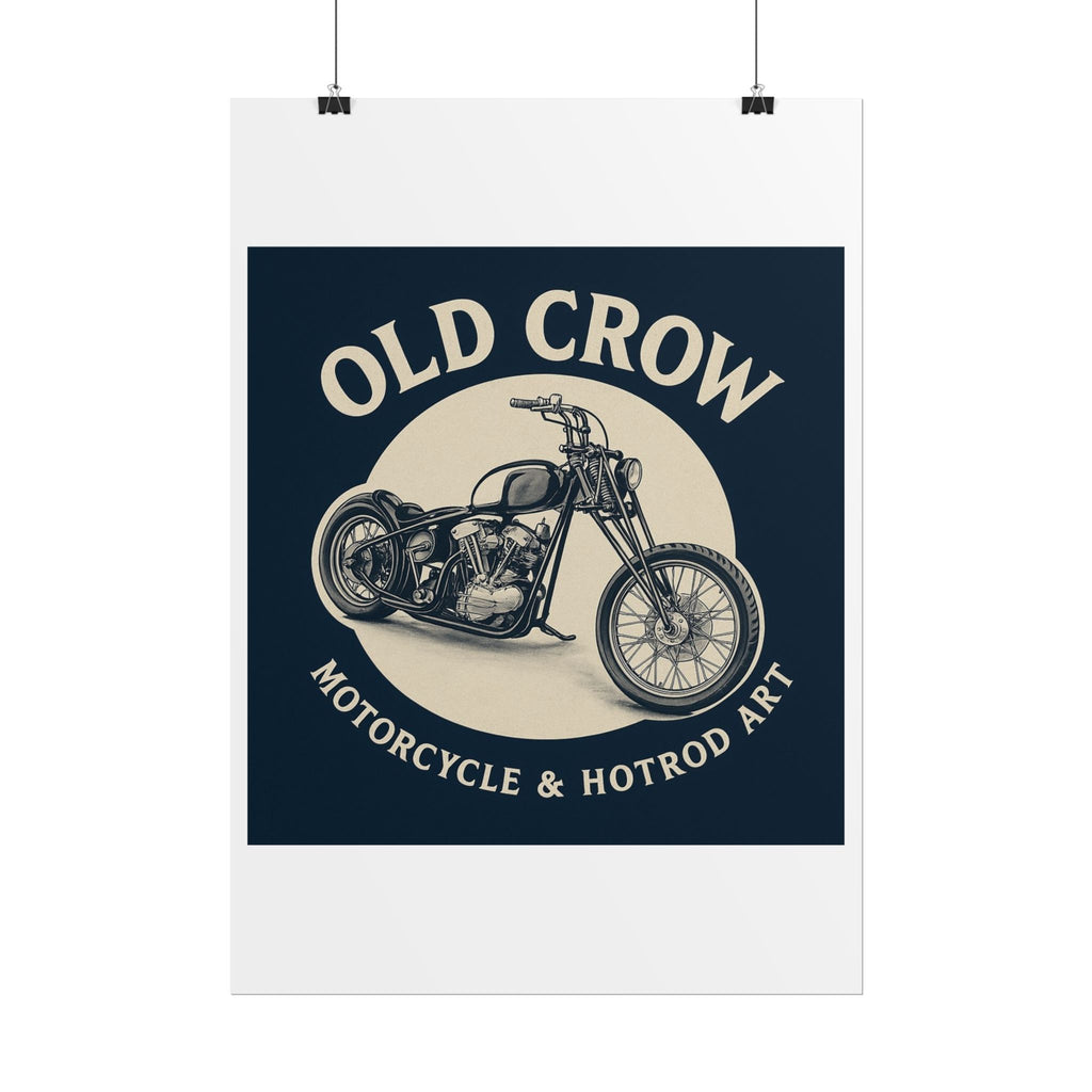 Old Crow Rolled Poster, Retro Wall Decor