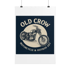 Old Crow Rolled Poster, Retro Wall Decor