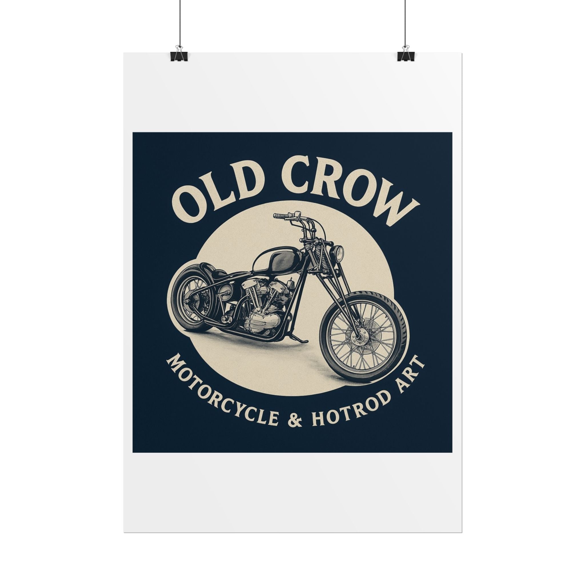 Old Crow Rolled Poster, Retro Wall Decor