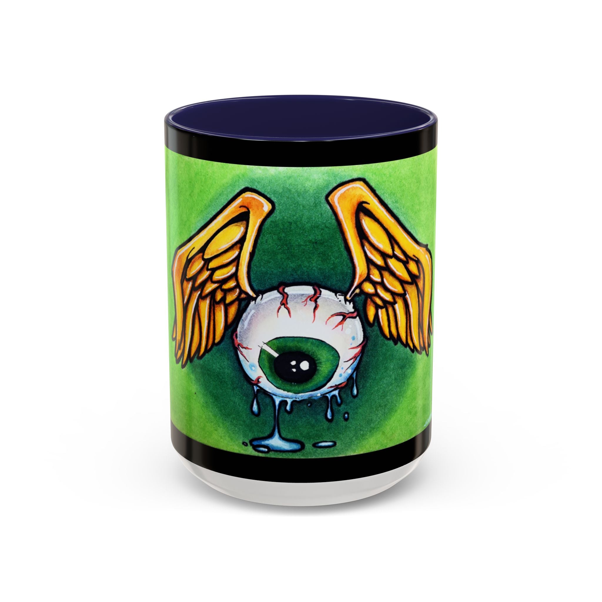 28 Whimsical Gothic Winged Eye Coffee Mug
