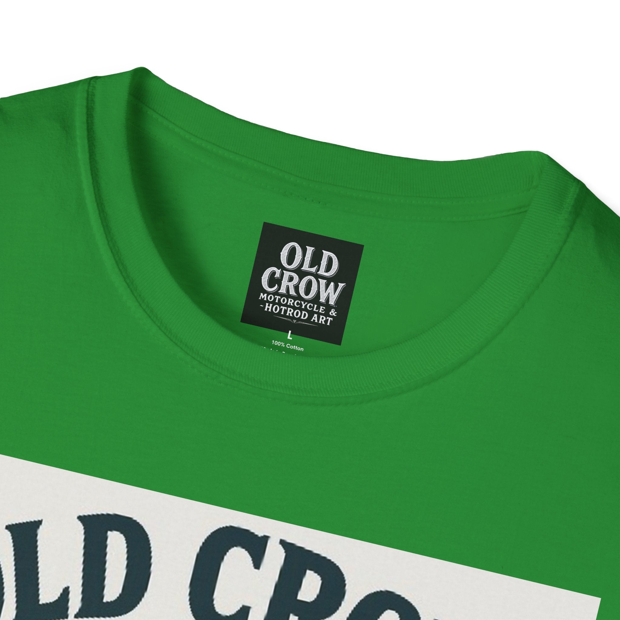 Old Crow Long Fork Chopper Sticker T-Shirt