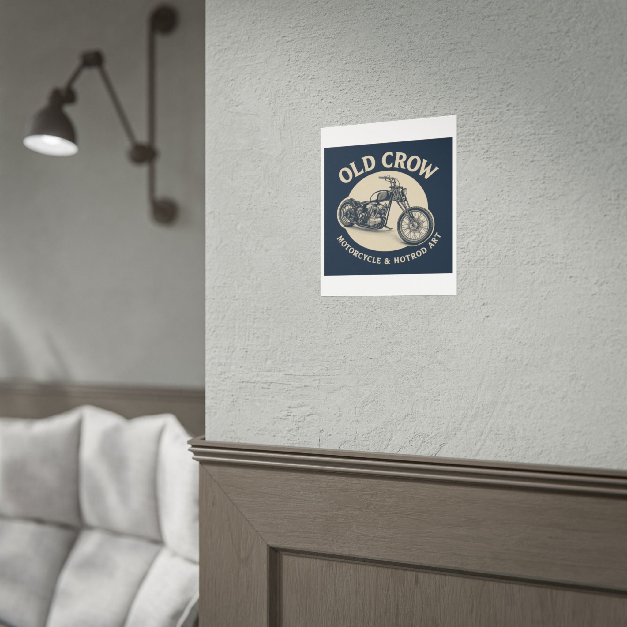 Old Crow Rolled Poster, Retro Wall Decor