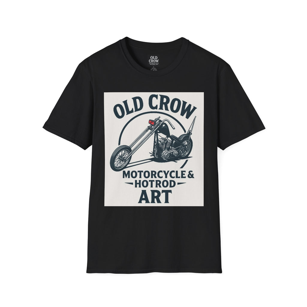 Old Crow Long Fork Chopper Sticker T-Shirt