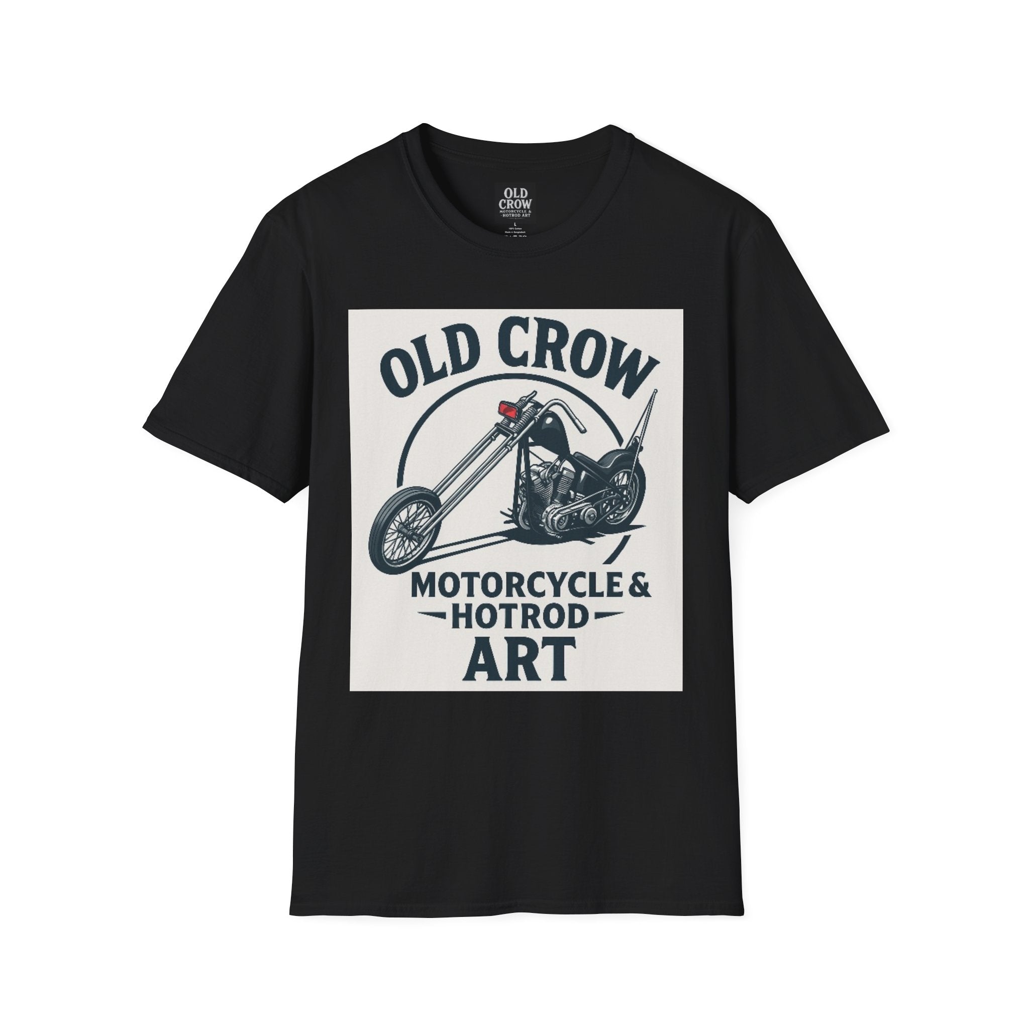 Old Crow Long Fork Chopper Sticker T-Shirt