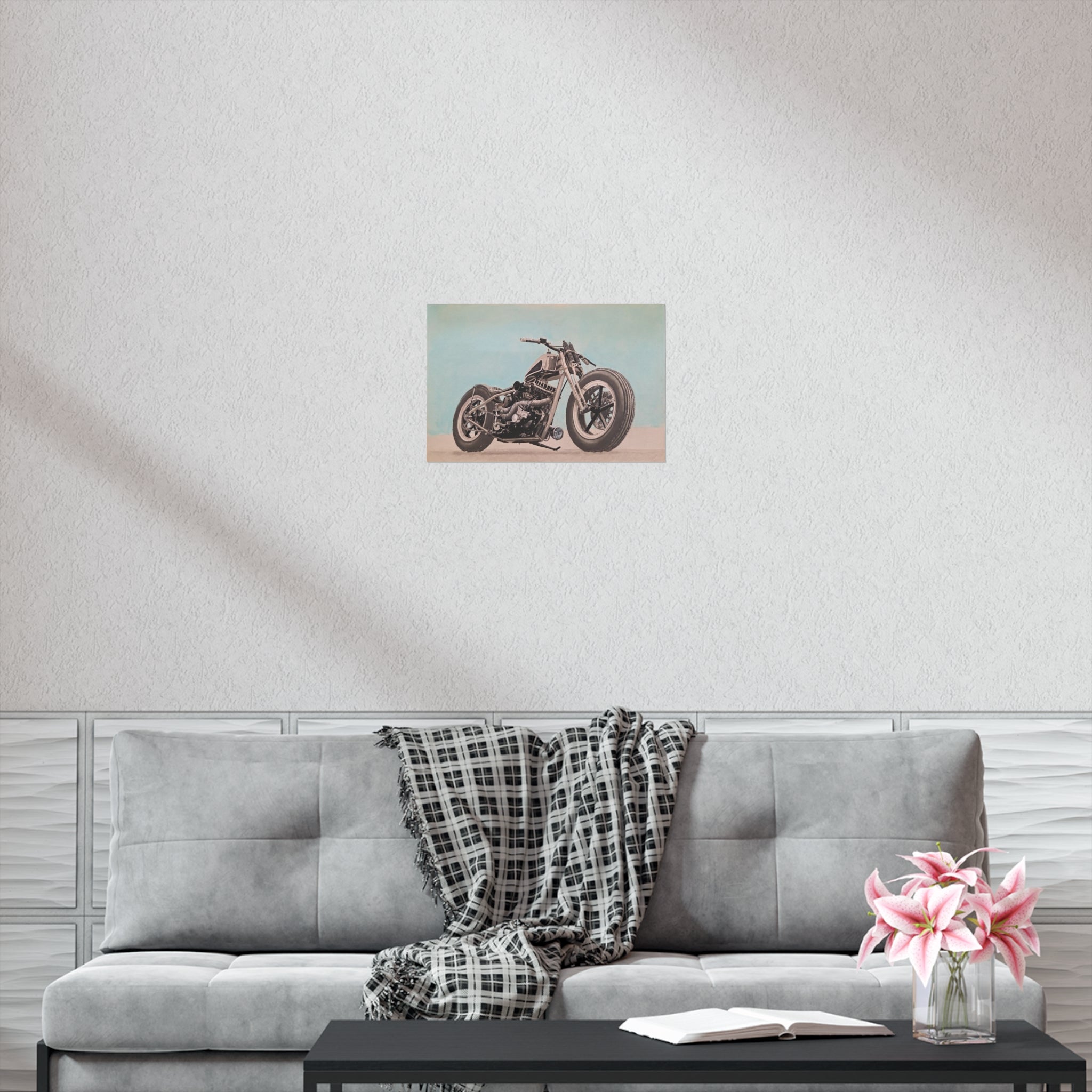 Chopper Soul, Open Sky Motorcycle Art Print