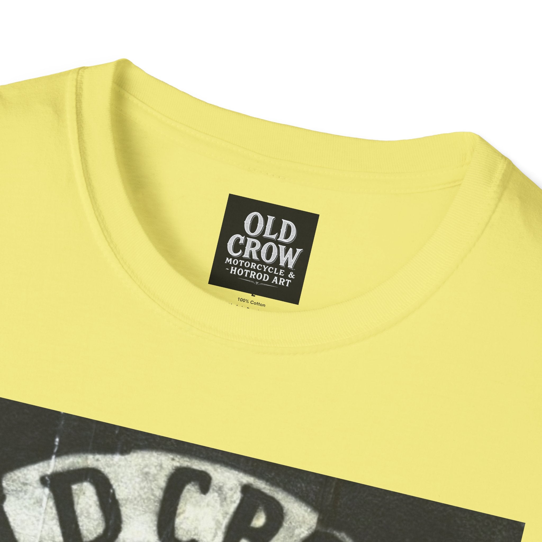 Old Crow Motorcycles Skull Emblem Patch T-Shirt