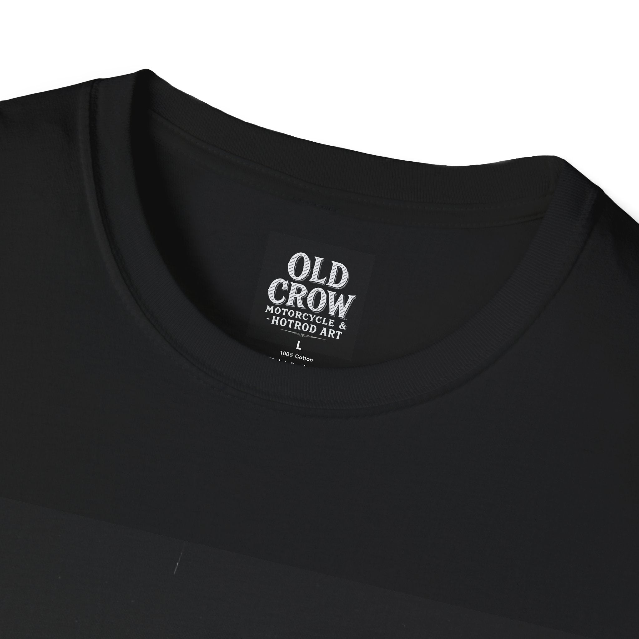 Old Crow Motorcycle & Hotrod Art  T-Shirt
