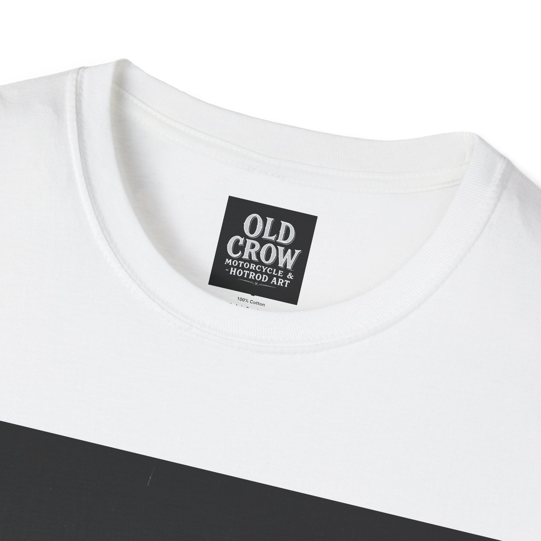 Old Crow Motorcycle & Hotrod Art  T-Shirt